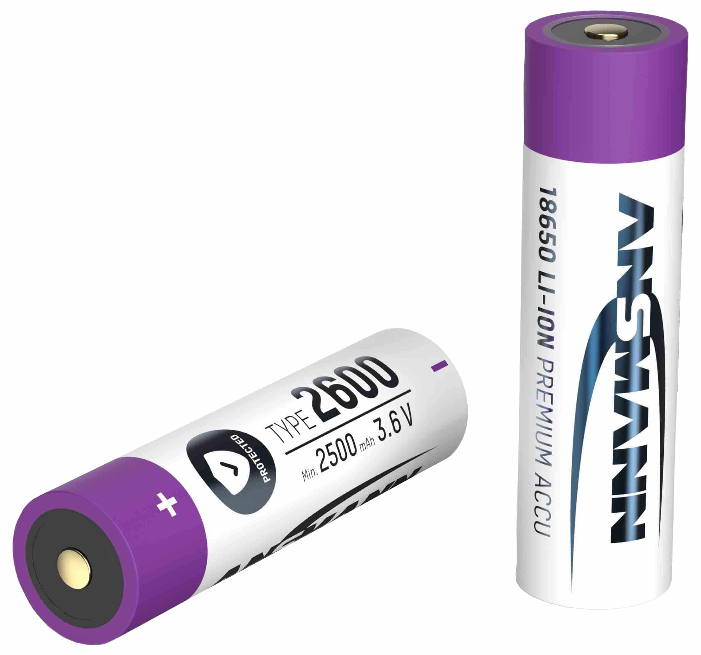 ANSMANN LiIon-Akku 1307-0000, 18650, 3,6 V-/2600 mAh ANSMANN LiIon-Akku 1307-0000, 18650, 3,6 V-/2600 mAh