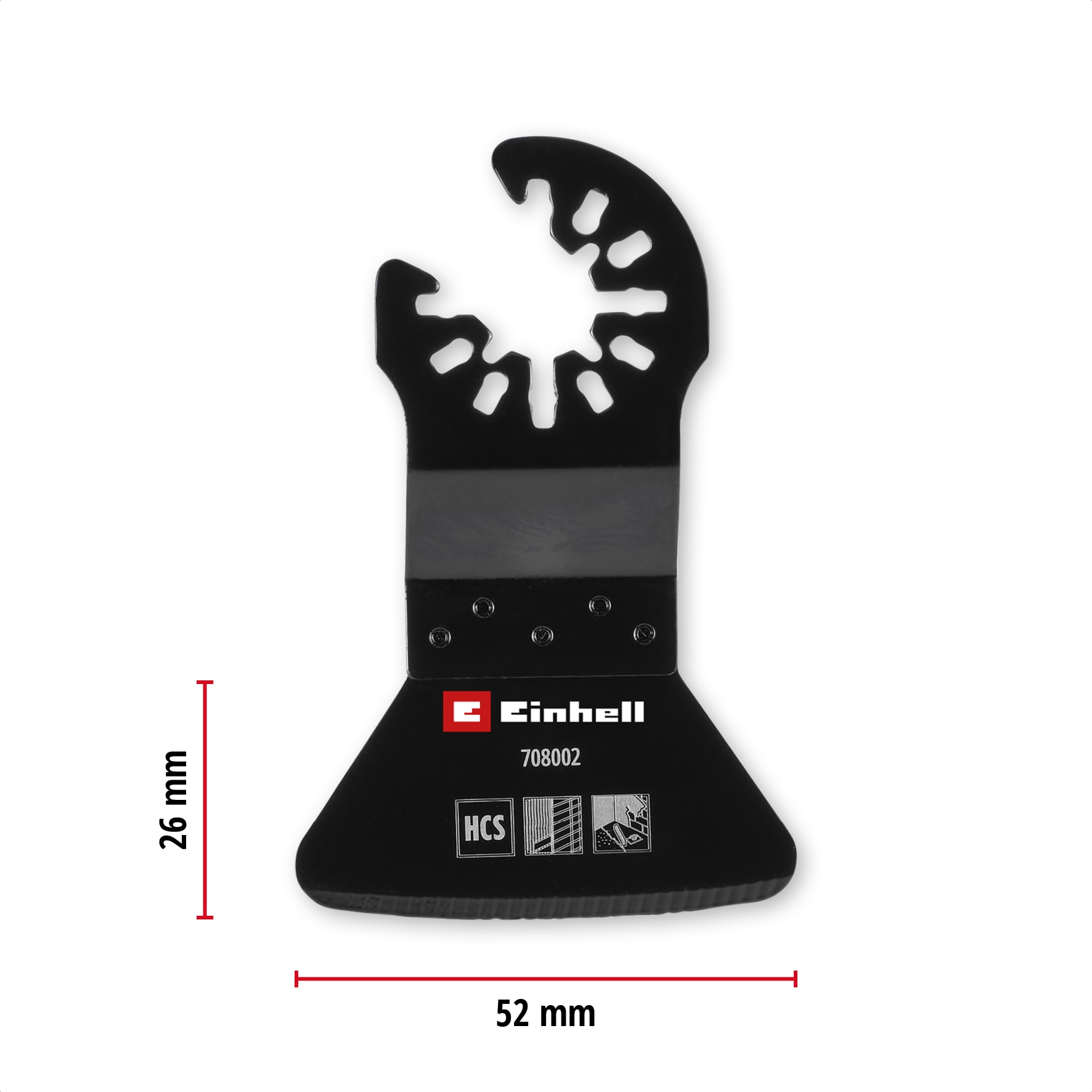 EINHELL Schaber, 708002, HCS, Starr, 52 mm EINHELL Schaber, 708002, HCS, Starr, 52 mm