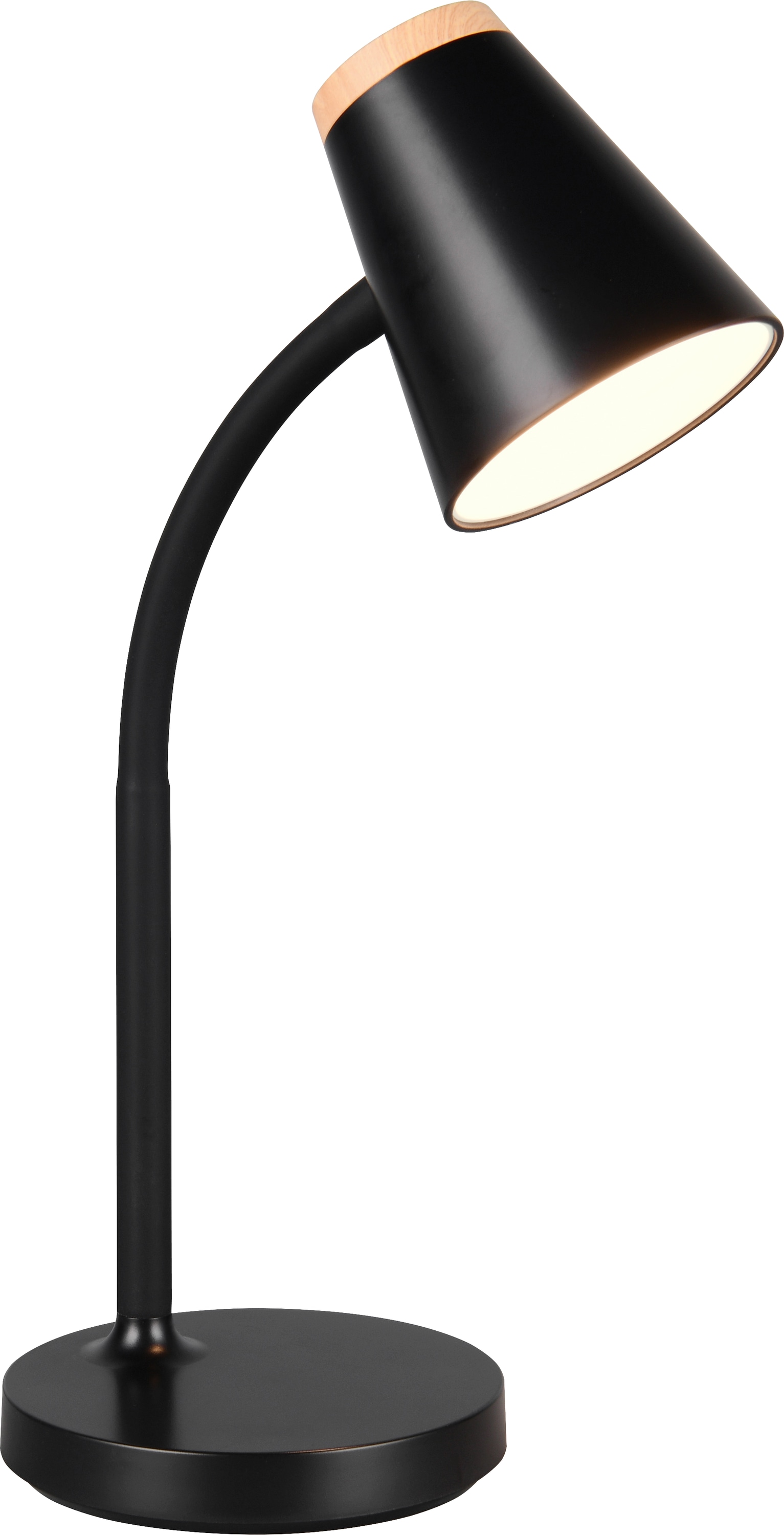 REALITY LED-Tischleuchte PONGO, R55831102, 4,5W, 500lm, 3000K, schwarz