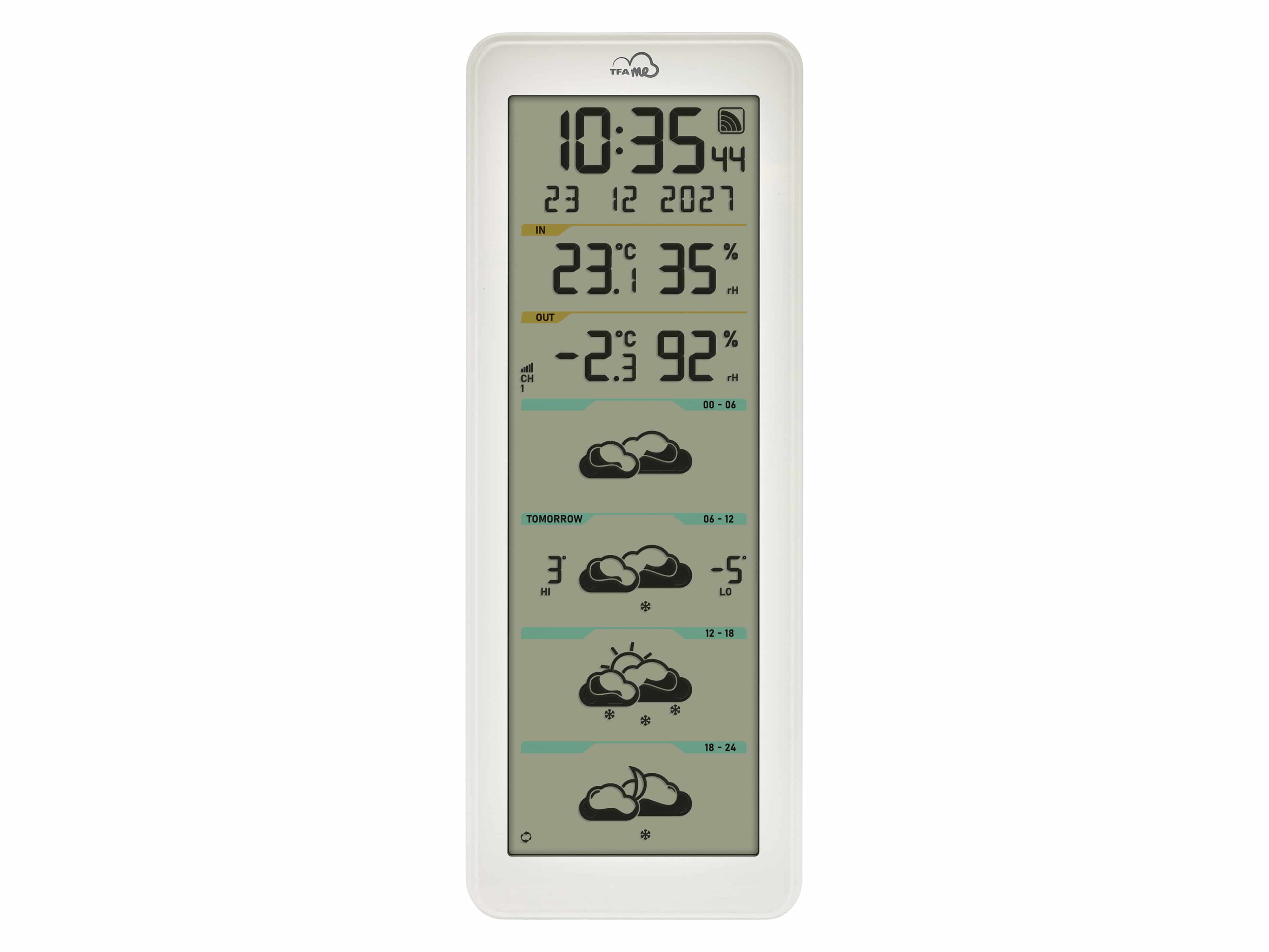 TFA WLAN Funk-Wetterstation TFA.me ID-06, weiß TFA WLAN Funk-Wetterstation TFA.me ID-06, weiß