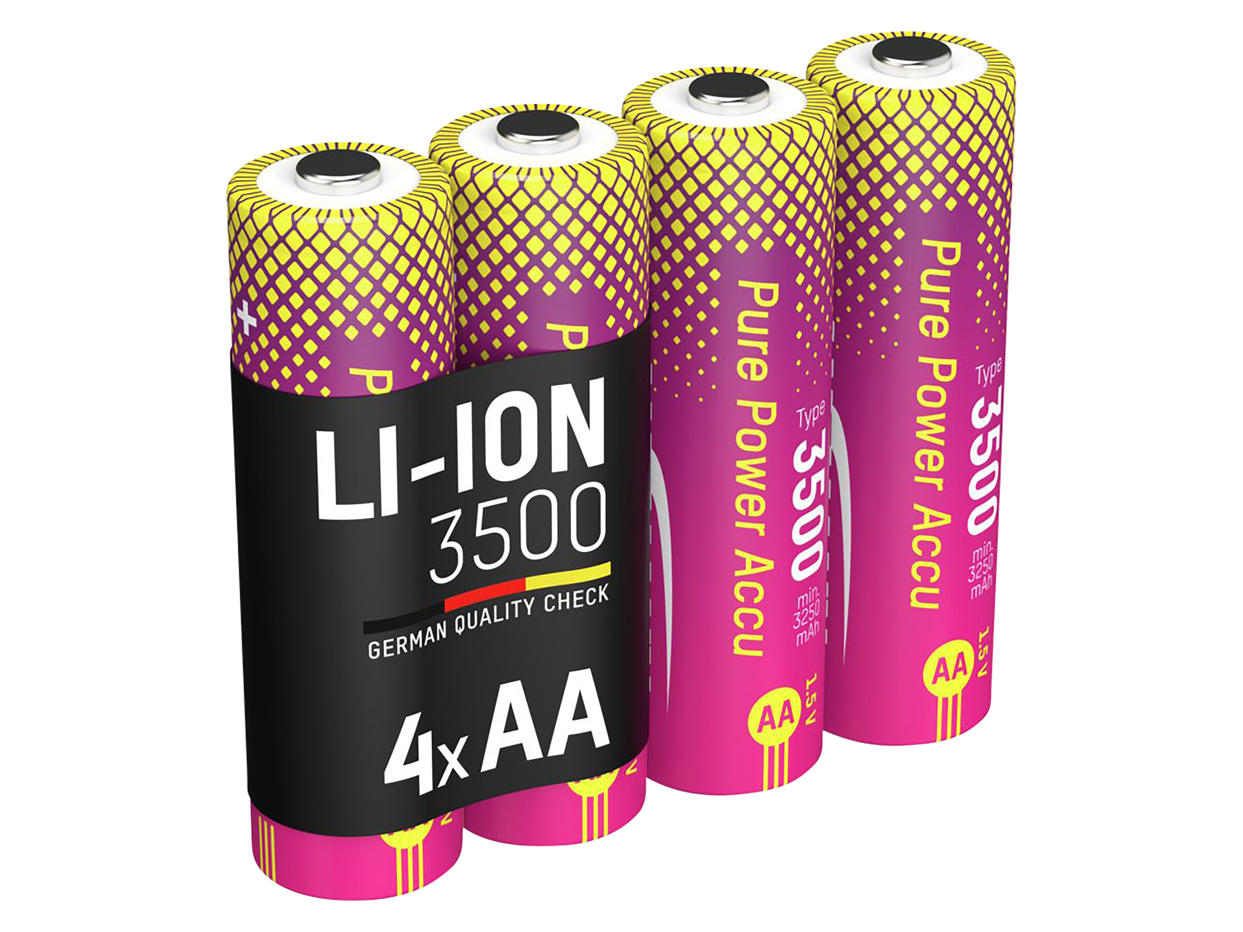 ANSMANN Li-Ion Akkus, Mignon AA, Typ 3500 (min. 3250 mAh), 4 Stück Li-Lon Akkus ANSMANN, Mignon AA, Typ 3500 (min. 3250 mAh), 4 Stück