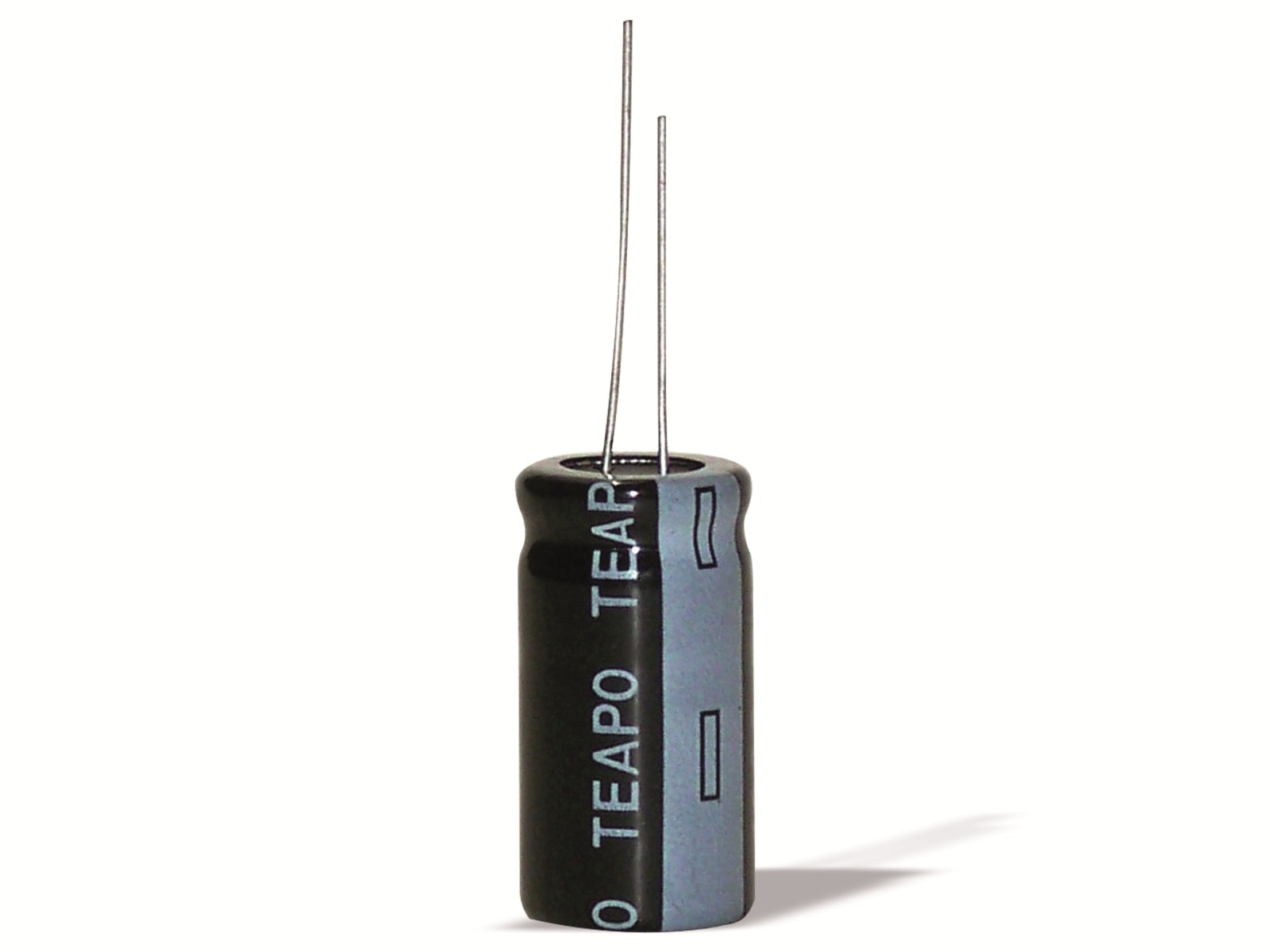 TEAPO Miniatur-Alu-Elko 10µF, 63V, radial, RM 2,5, KSS106M063S1A5E07K TEAPO Miniatur-Alu-Elko, KSS106M063S1A5E07K, 10uF, 63V, RM 2,5, radial, 105°C, 6,3x7mm
