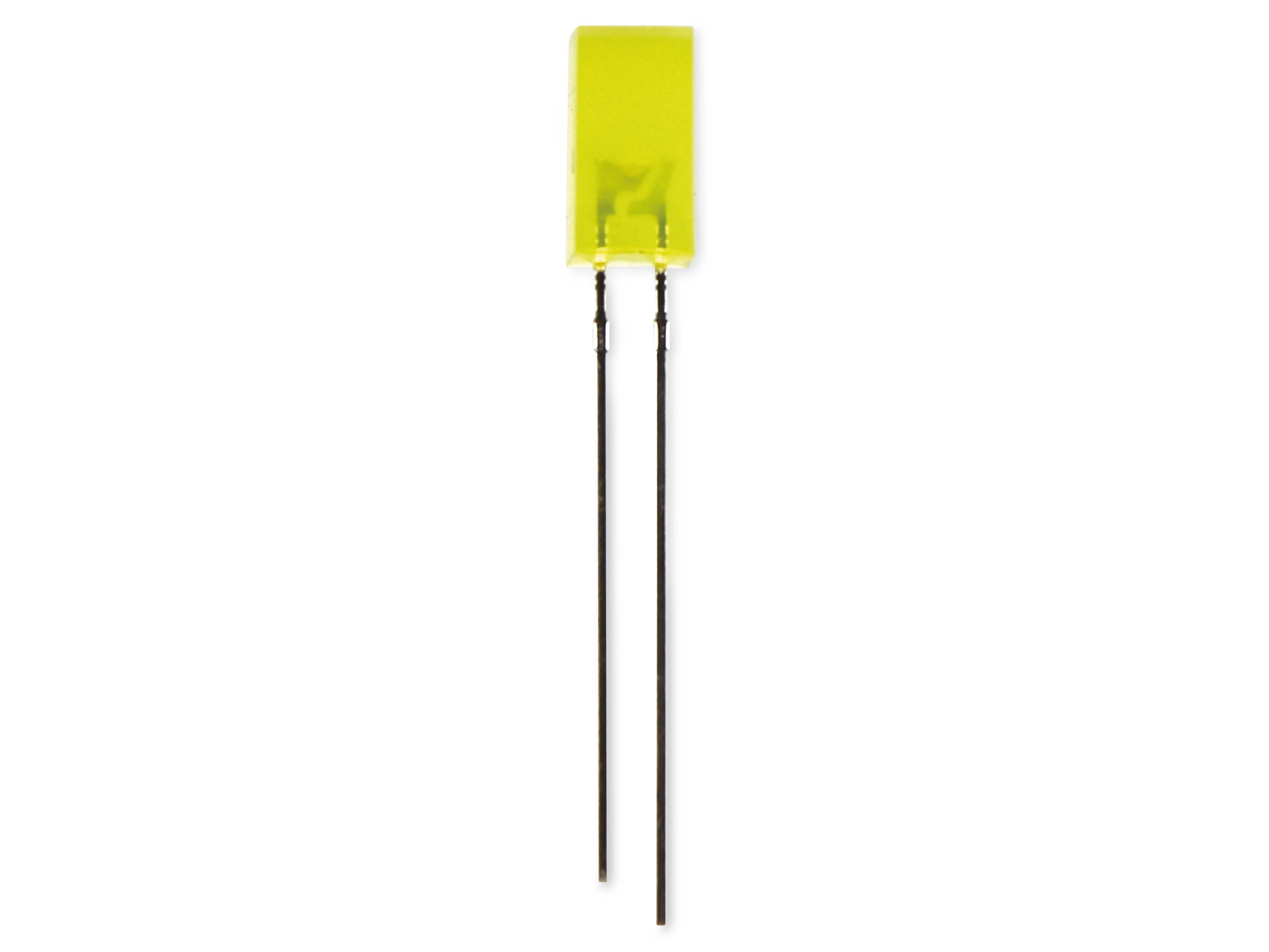KINGBRIGHT LED, L-1553YDT, Gelb, Rechteckig, 588 nm, 5 mcd, 110°, Quadratisch
