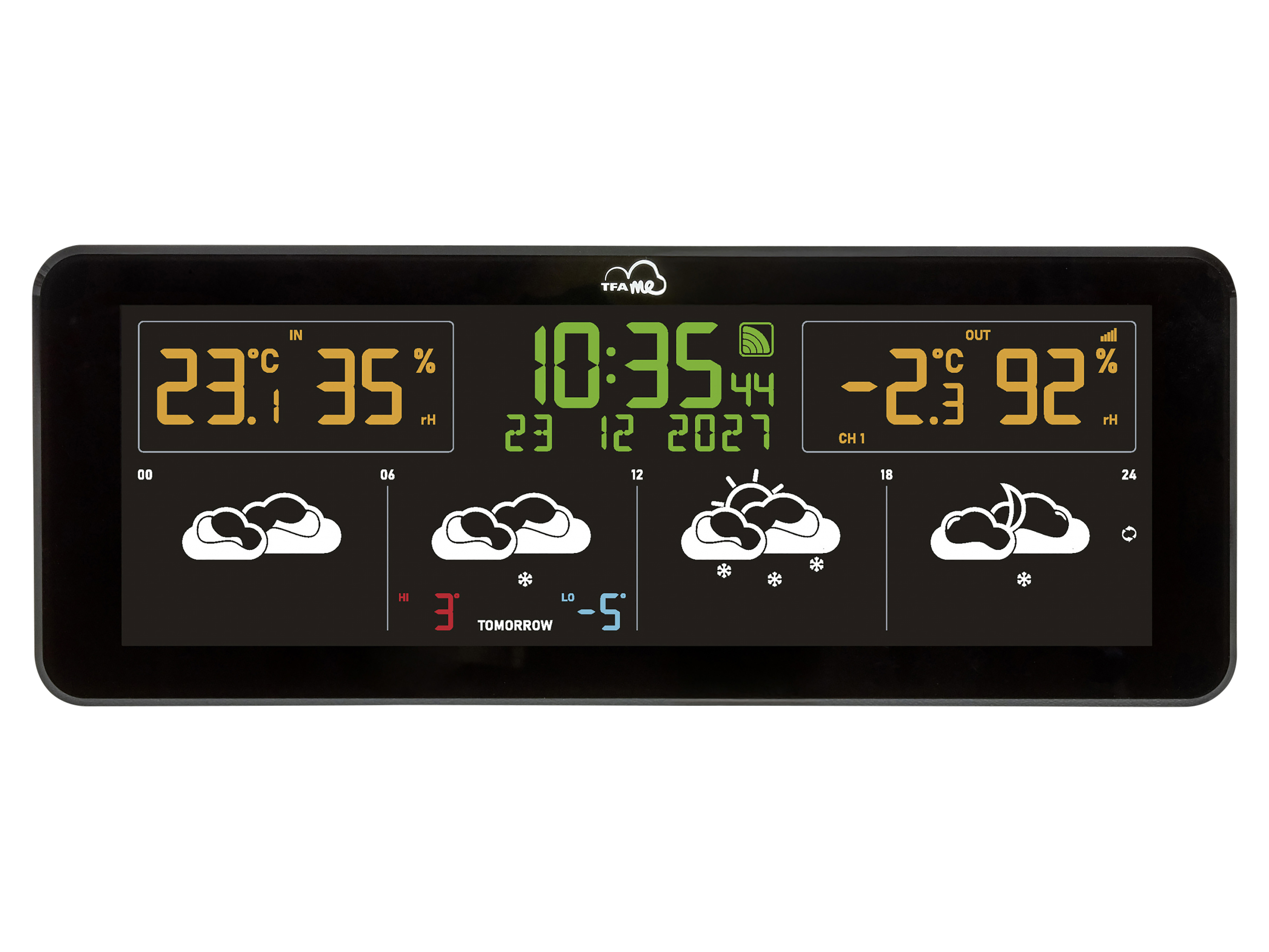 TFA WLAN Funk-Wetterstation TFA.me ID-07, schwarz TFA WLAN Funk-Wetterstation TFA.me ID-07, schwarz