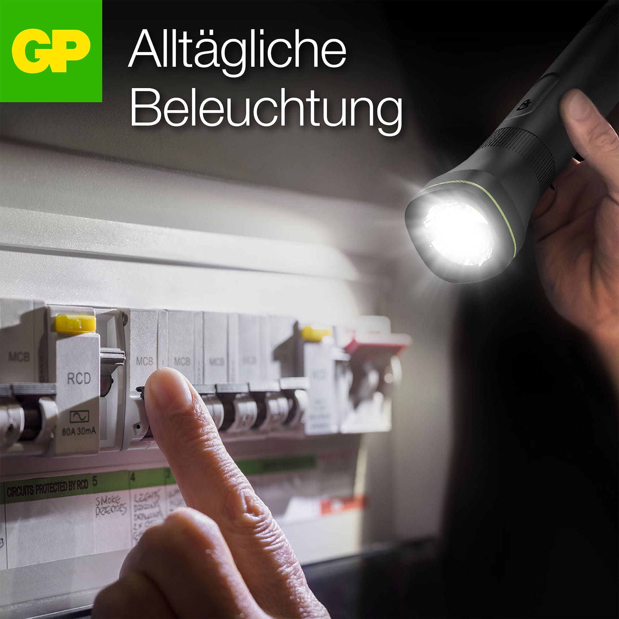 GP LED-Taschenlampe C107, 70lm , 166 mm lang GP LED-Taschenlampe C107, 70lm , 166 mm lang