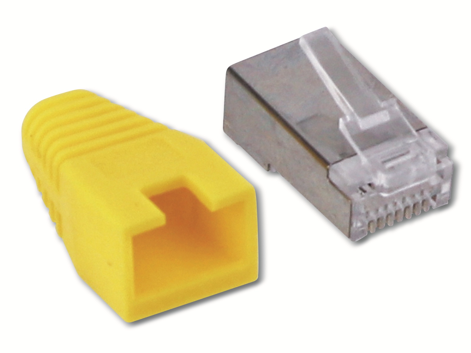 S-IMPULS CAT.6 RJ45-Stecker mit Führungskamm, gelb, 10 Stück S-IMPULS CAT.6 RJ45-Stecker mit Führungskamm, gelb, 10 Stück