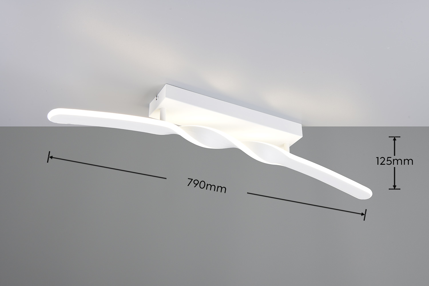 REALITY LED-Deckenleuchte GINKO, R65791131, 18W, 2100lm, 4000K, weiß