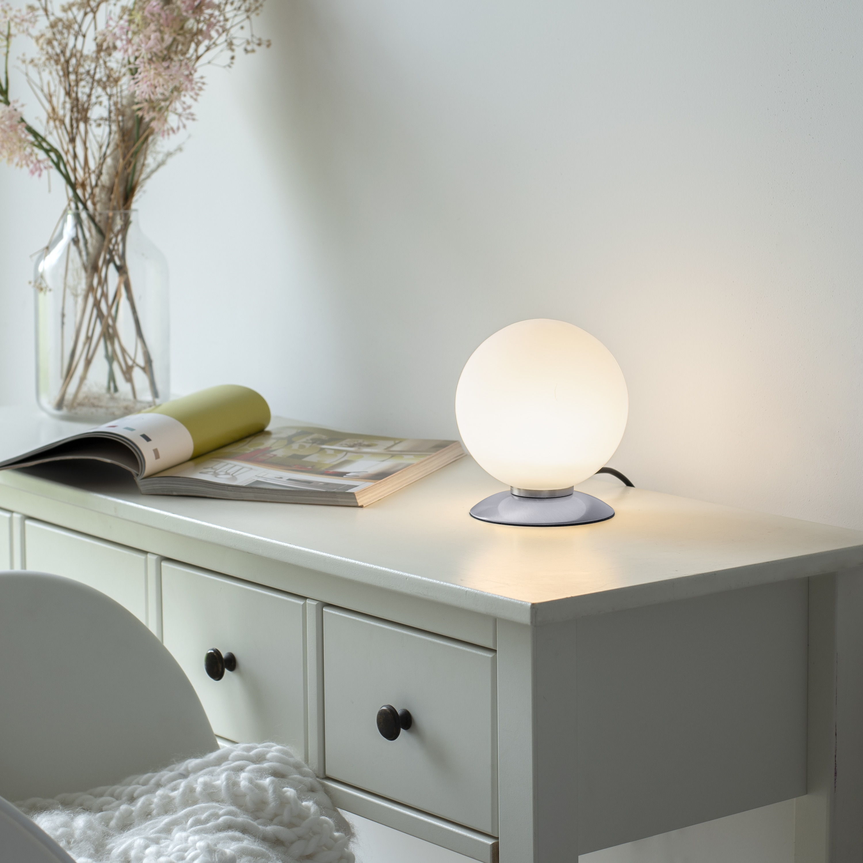 PAUL NEUHAUS LED-Tischleuchte 4013-55 stahl, G9, 3 W, 235 lm, 3000 K PAUL NEUHAUS LED-Tischleuchte 4013-55 stahl, G9, 3 W, 235 lm, 3000 K