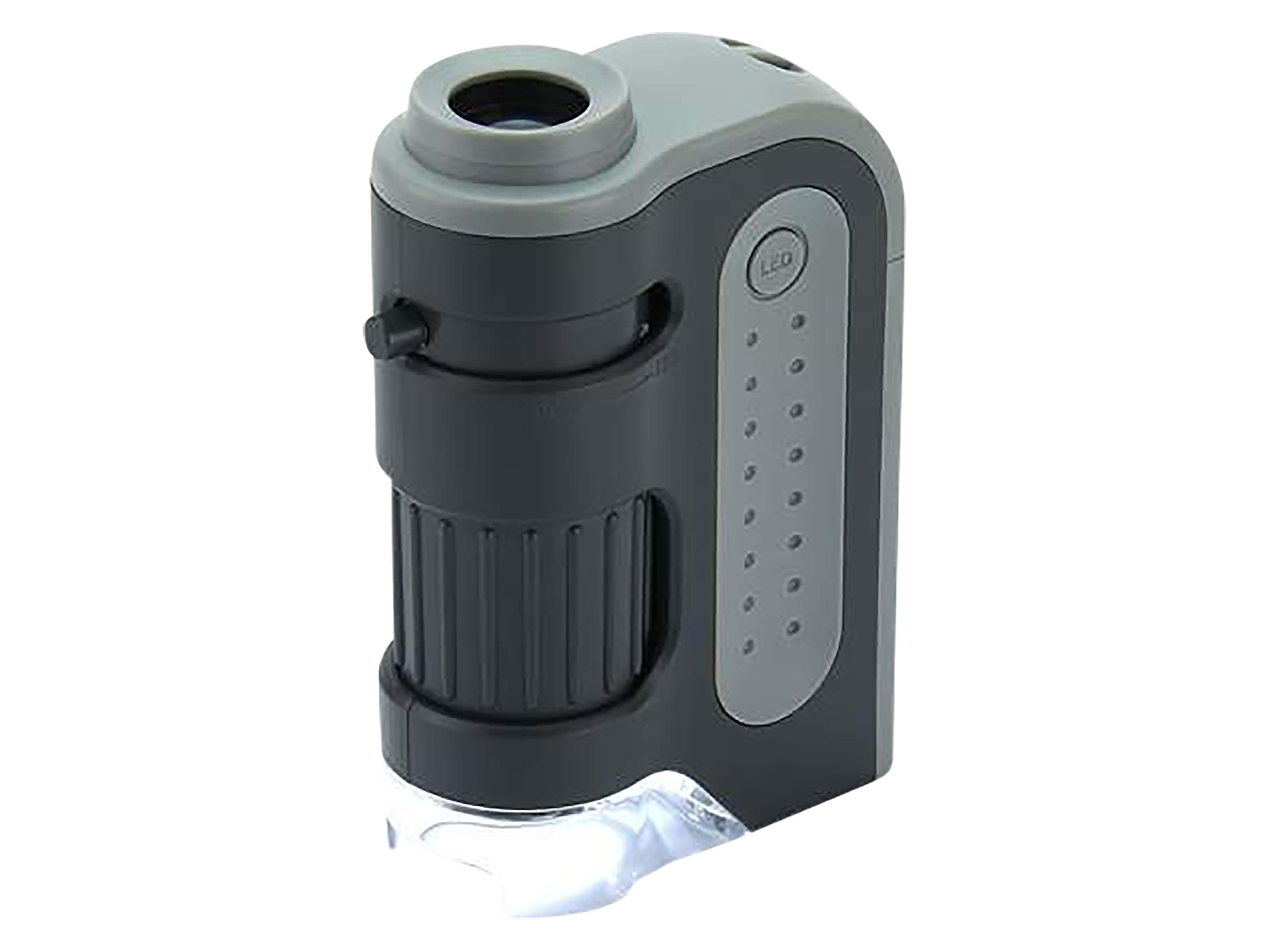 CARSON Mikroskop MicroBrite Plus 120x, Schwarz/Grau, LED-Beleuchtung