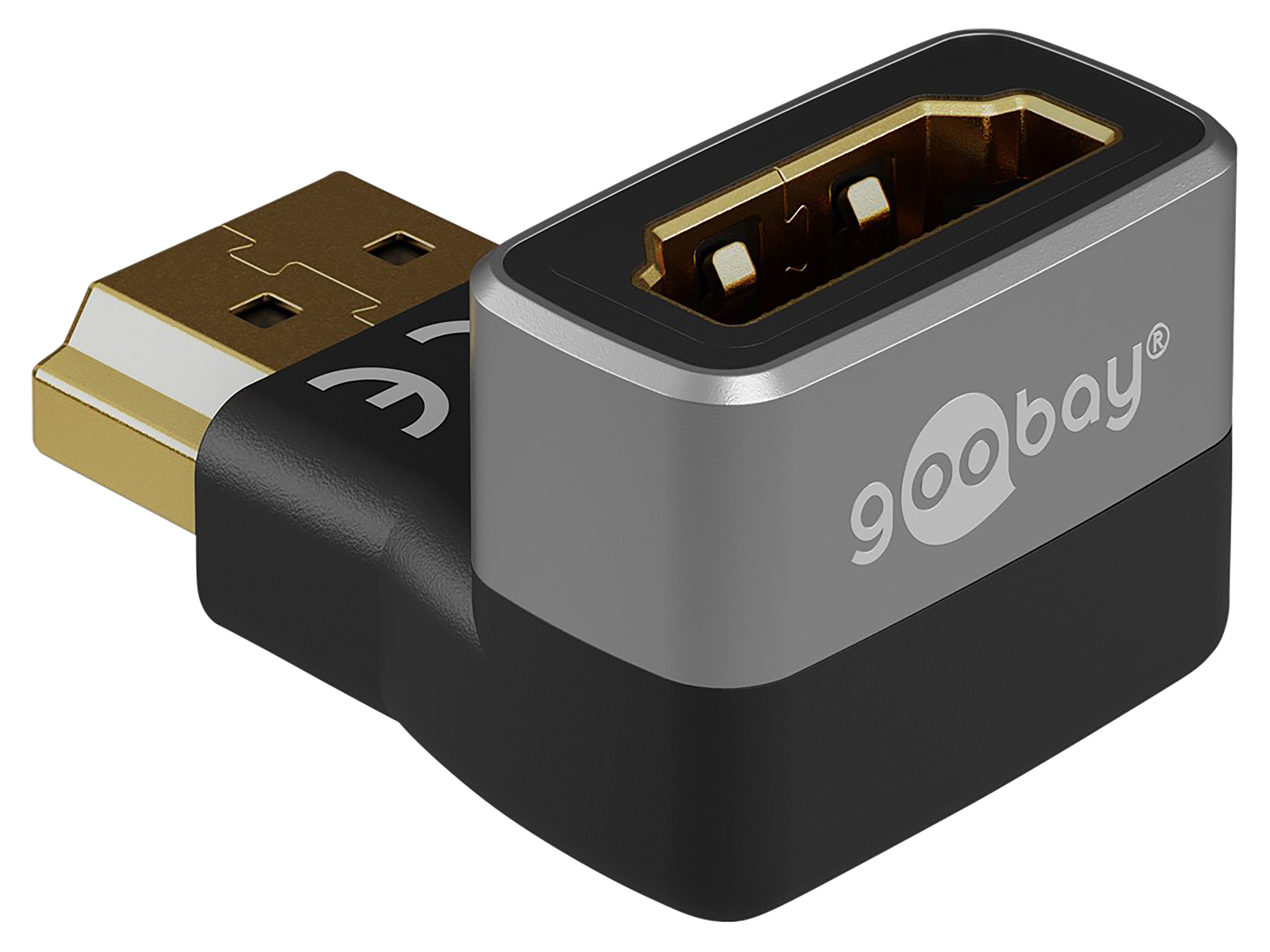 GOOBAY HDMI-Adapter 72011 270° vertikal 8k 60Hz vergoldet GOOBAY HDMI-Adapter 72011 270° vertikal 8k 60Hz vergoldet