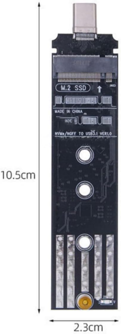 KUBII M.2 SSD SATA/NVMe auf USB-C 3.1-Adapter KUBII M.2 SSD SATA/NVMe auf USB 3.1-Adapter