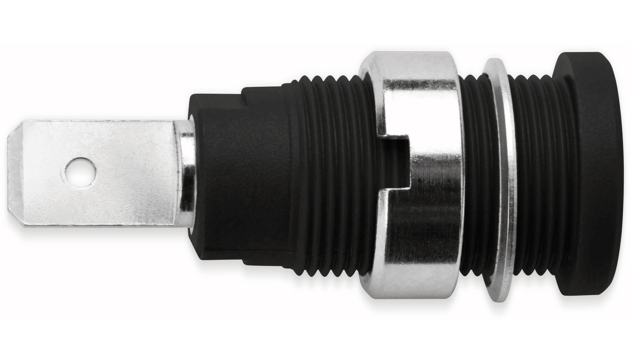 SCHÜTZINGER Sicherheits-Einbaubuchse, SEB 6452 Ni / SW, Schwarz, 4 mm SCHÜTZINGER Sicherheits-Einbaubuchse, SEB 6452 Ni / SW, Schwarz, 4 mm