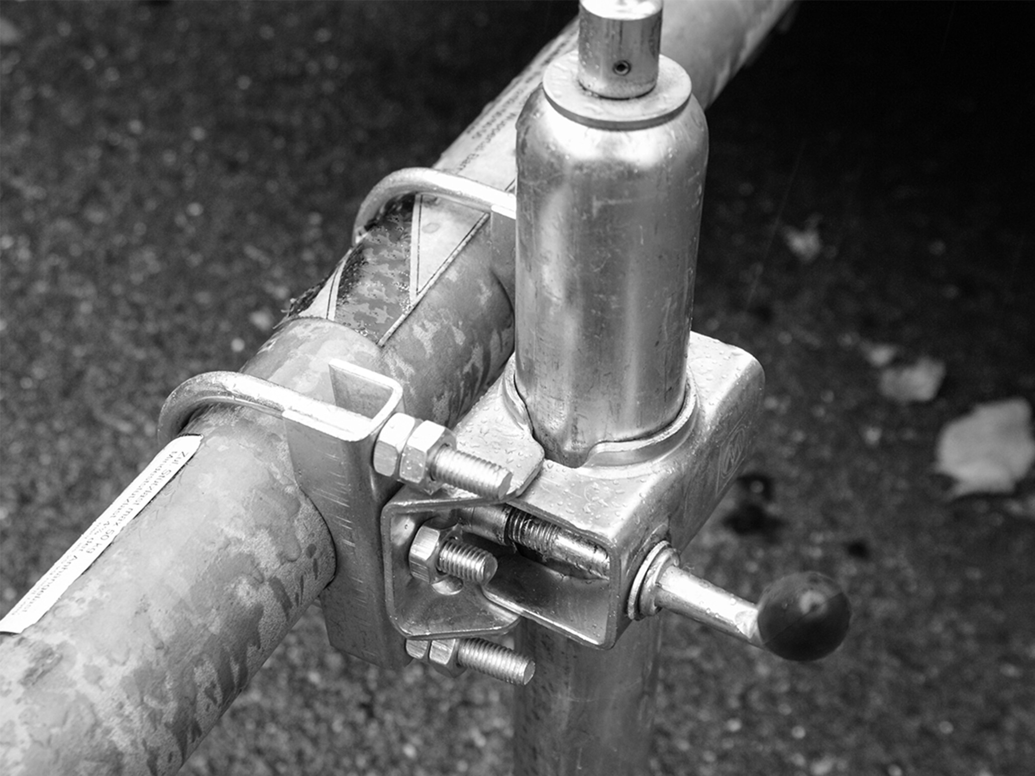 Stützrad- und Rundrohrhalter, 2 Stück, 48 mm Stützrad- und Rundrohrhalter, 2 Stück, 48 mm