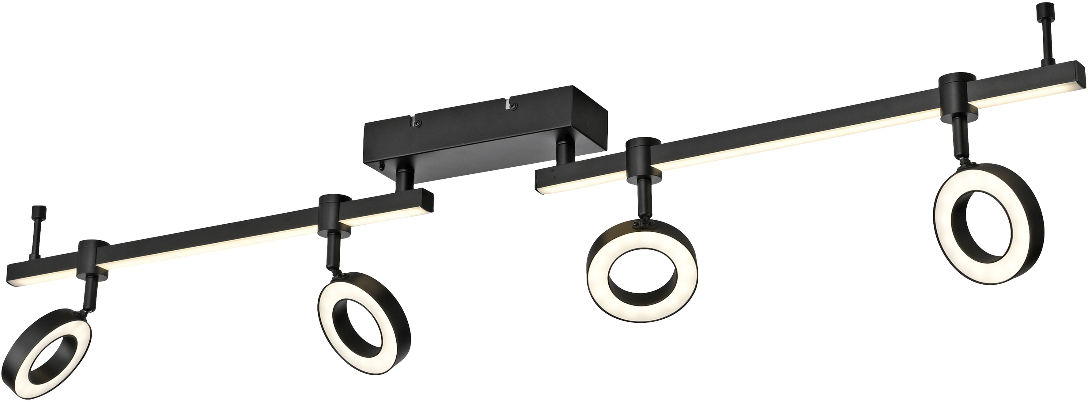 JUST LIGHT LED-Deckenleuchte 12076-18 schwarz, 21,5 W, 2600 lm, CCT, RGB, Smart Home JUST LIGHT LED-Deckenleuchte 12076-18 schwarz, 21,5 W, 2600 lm, CCT, RGB, Smart Home