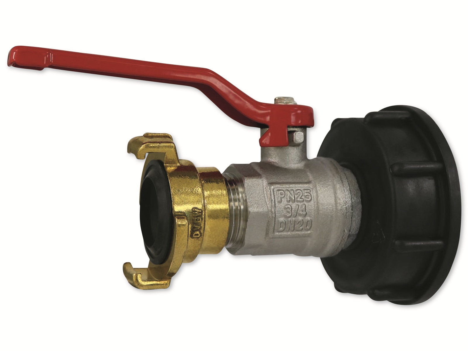 PUTEUS IBC Adapter 92187, 3/4", mit Kugelhahn PUTEUS IBC Adapter 92187, 3/4", mit Kugelhahn
