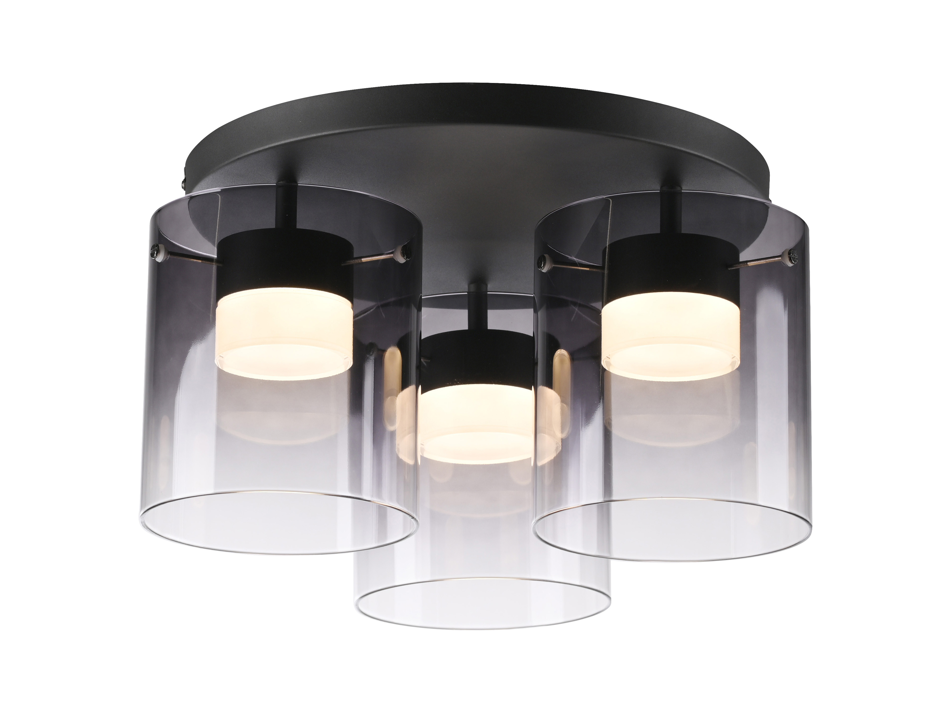 JUST LIGHT LED-Deckenleuchte 14041-18, 22,5W, 2400lm, 3000K, schwarz JUST LIGHT LED-Deckenleuchte 14041-18, 7,5W, 800lm, 3000K, schwarz