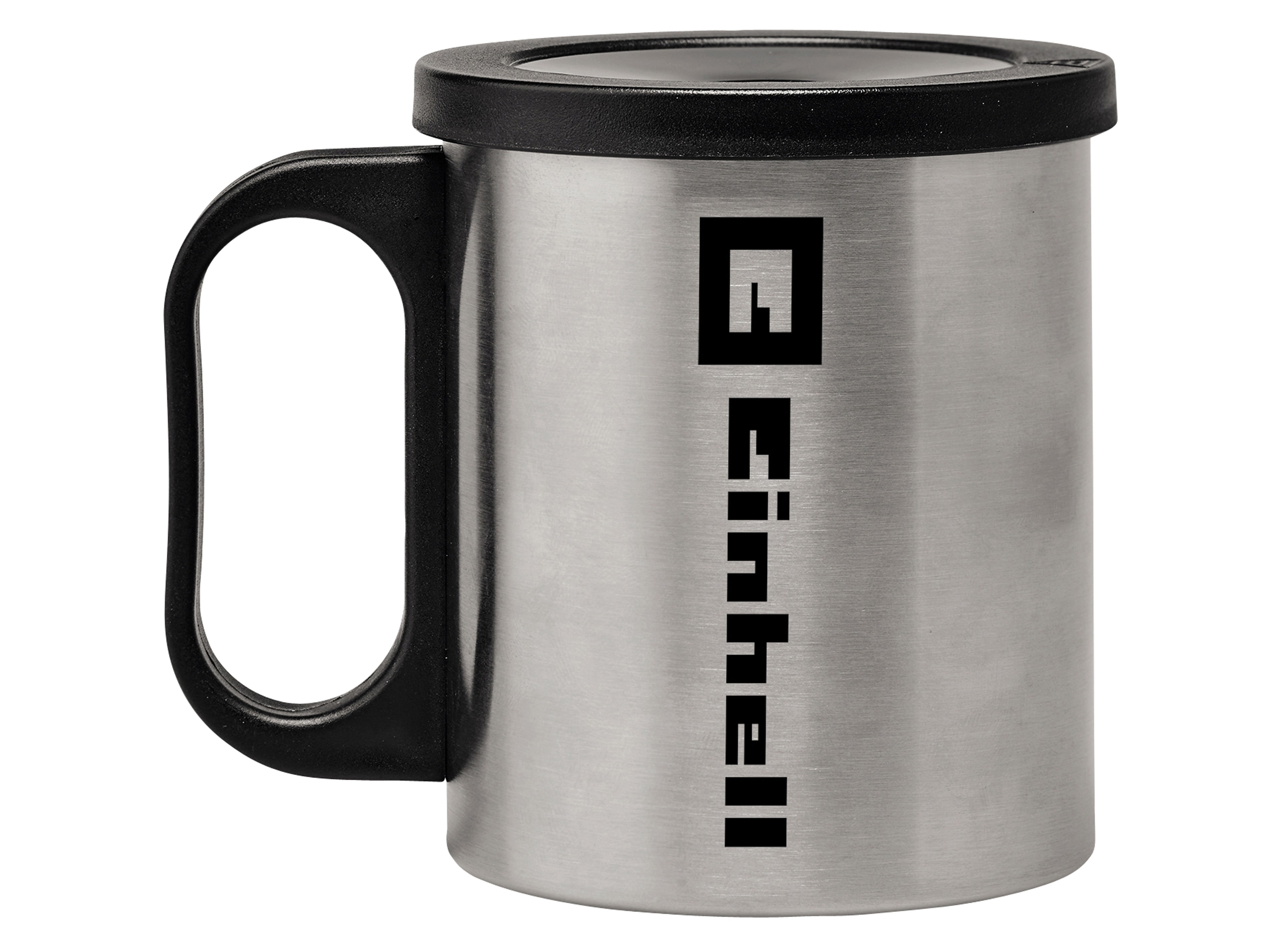 EINHELL Original Kaffeetasse, 240 ml mit Deckel, Edelstahl, staubdicht EINHELL Original Kaffeetasse, 240 ml mit Deckel, Edelstahl, staubdicht