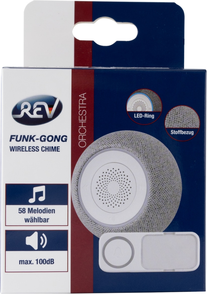 REV Funk-Gong Orchestra Mini, für die Steckdose, grau REV Funk-Gong Orchestra Mini, für die Steckdose, grau