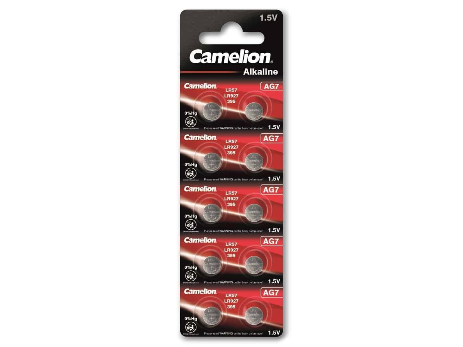 CAMELION Knopfzelle AG7, 10 St. CAMELION Knopfzelle AG7, 10 St.