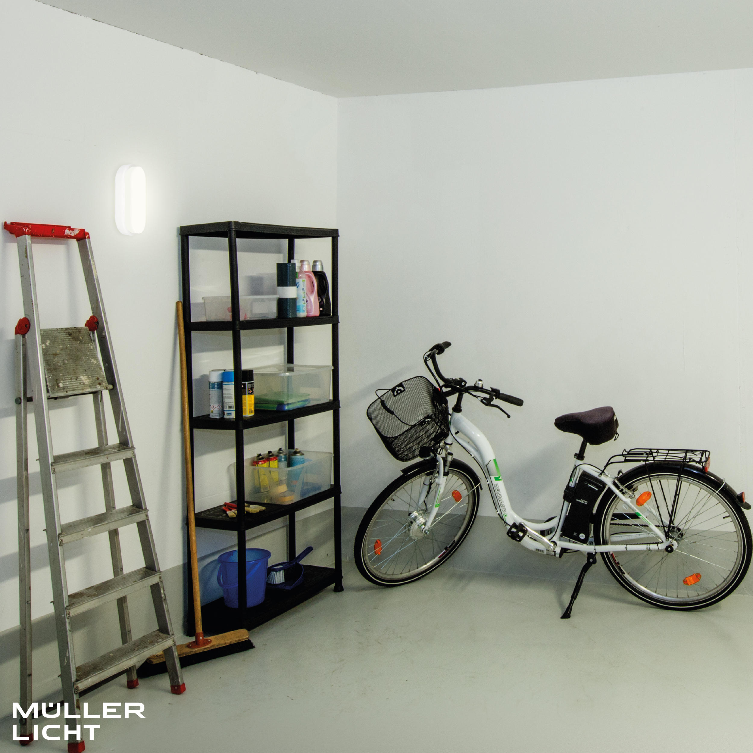 MÜLLER-LICHT LED-Wand- und Deckenleuchte 20300538, 9W, 650 lm, 4000K, IP54, Bewegungsmelder, oval MÜLLER-LICHT LED-Wand- und Deckenleuchte 20300538, 9W, 650 lm, 4000K, IP54, Bewegungsmelder, oval