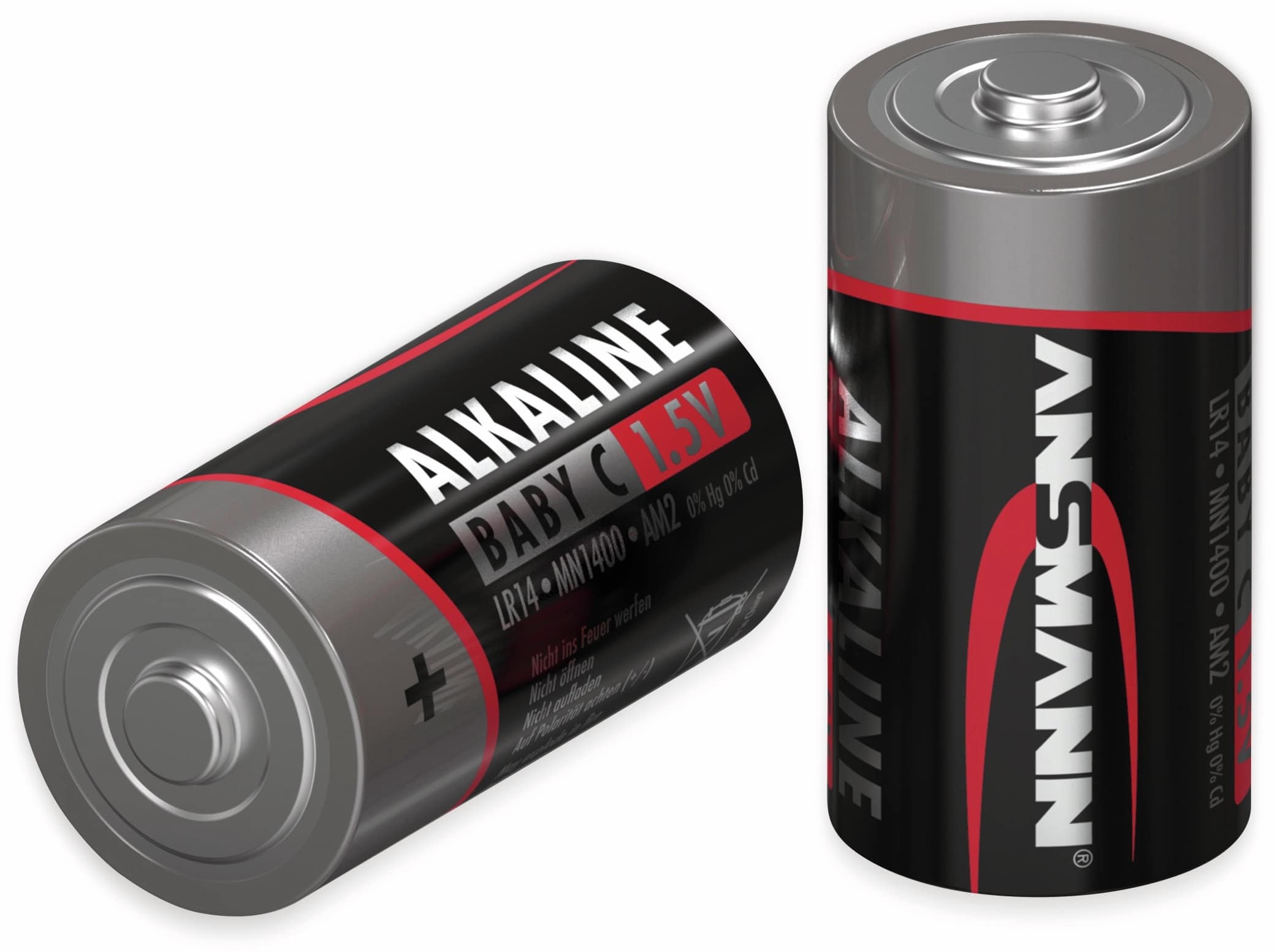 ANSMANN Baby-Batterie, Alkaline, C / LR14, 1,5 V-, 4 Stück ANSMANN Baby-Batterie, Alkaline, C / LR14, 1,5 V-, 4 Stück