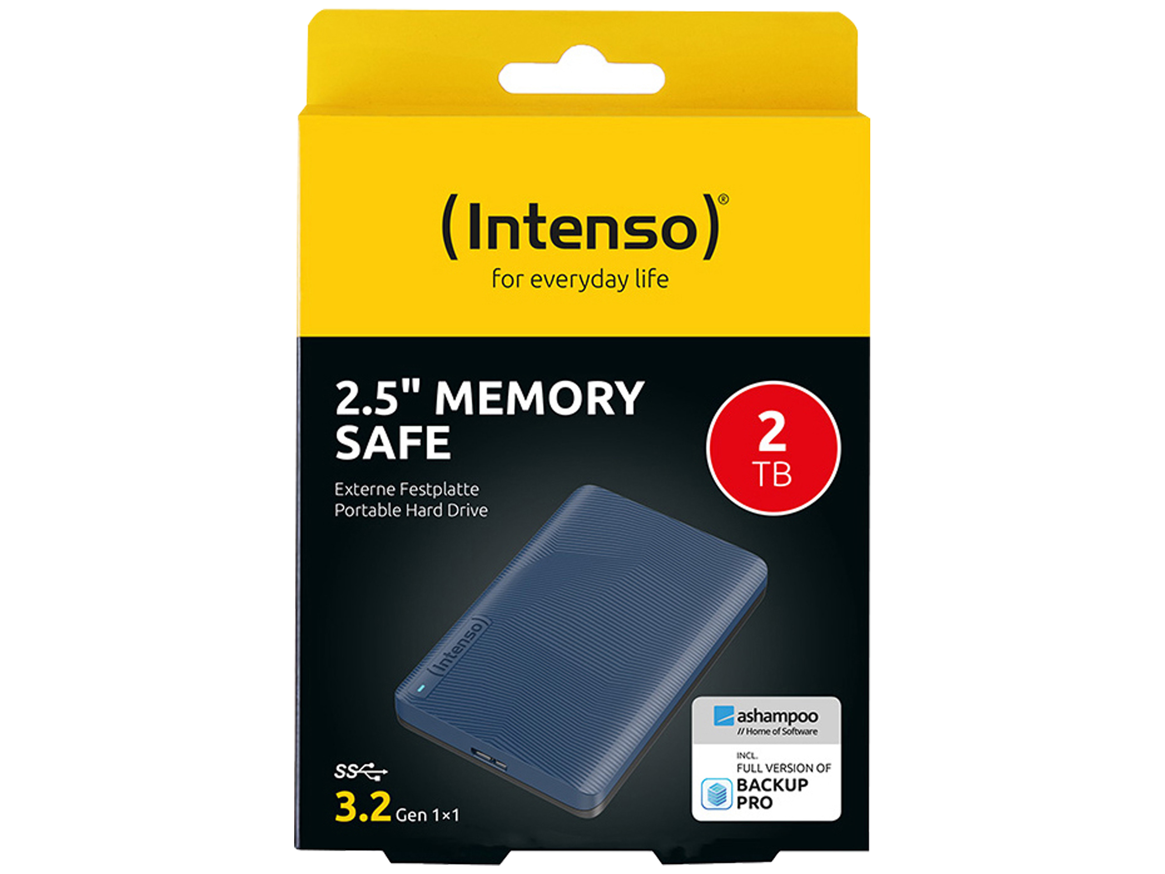 INTENSO USB 3.2 HDD Memory Safe 2TB INTENSO USB 3.2 HDD Memory Safe 2TB