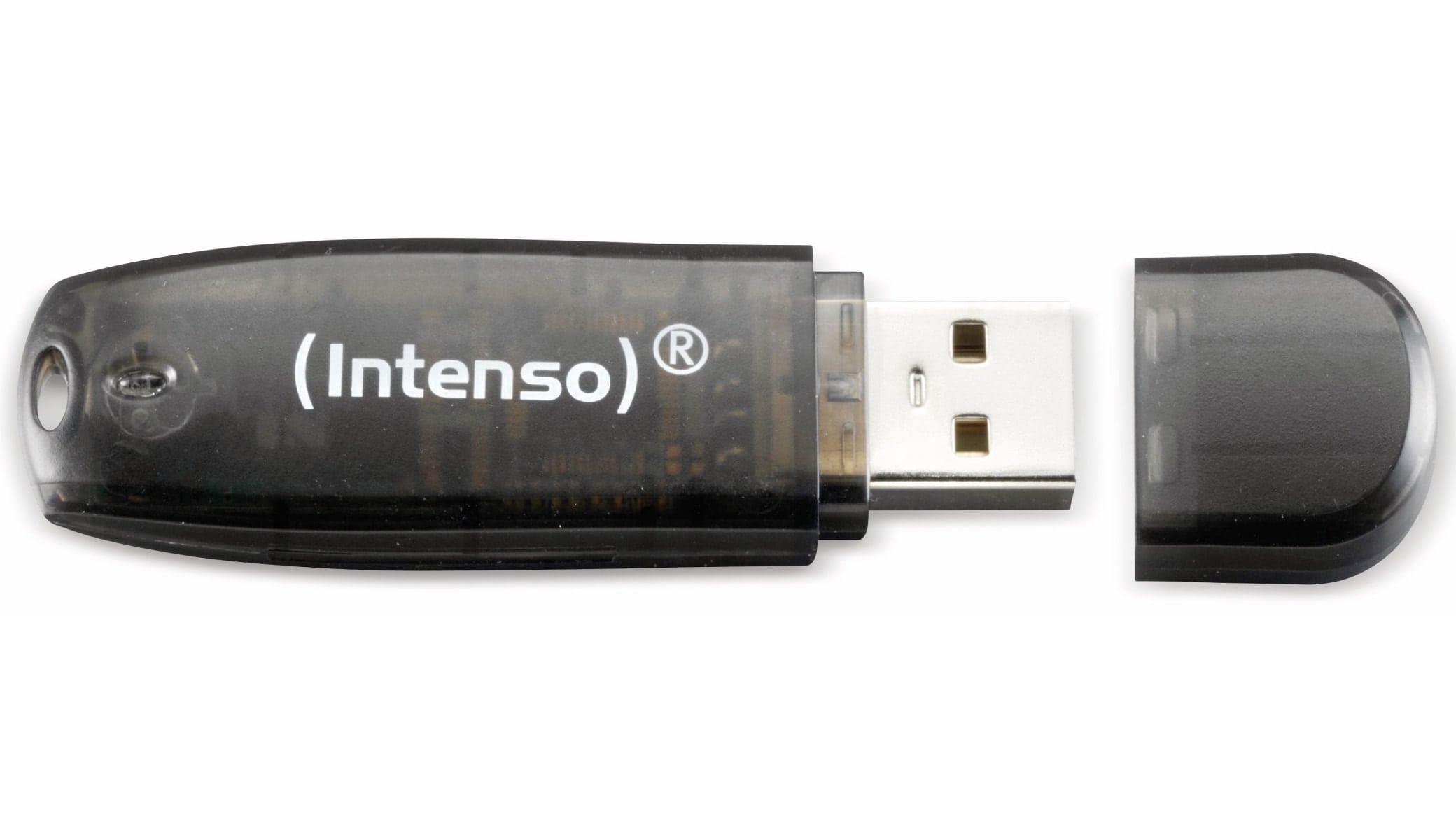 INTENSO USB-Stick Rainbow Line 3502470 USB 2.0 16GB schwarz/transparent INTENSO USB-Speicherstick Rainbow Line, 16 GB