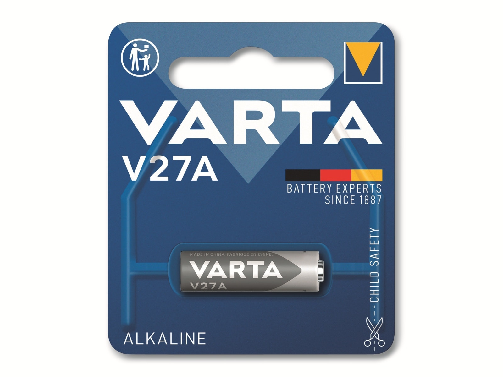 VARTA Batterie Alkaline, LR27, V27A, 12V, Electronics, 1 Stück VARTA Batterie Alkaline, LR27, V27A, 12V, Electronics, 1 Stück