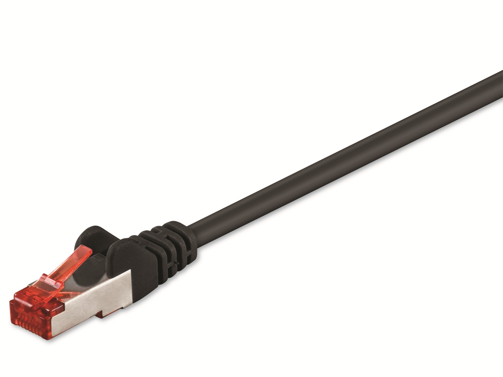 GOOBAY CAT.6 Netzwerkkabel, S/FTP, PIMF, CU, LSZH, schwarz, 3,0 m