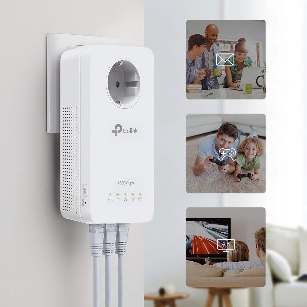 TP-LINK WLAN Powerline Adapter KIT TL-WPA1300P Kit TP-LINK WLAN Powerline Adapter KIT TL-WPA1300P Kit