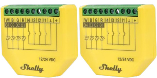 SHELLY LED-Lichtcontroller Plus RGBW, PM, BT, WLAN, Unterputz, gelb, 2 Stück SHELLY LED-Lichtcontroller Plus RGBW, PM, BT, WLAN, Unterputz, gelb, 2 Stück
