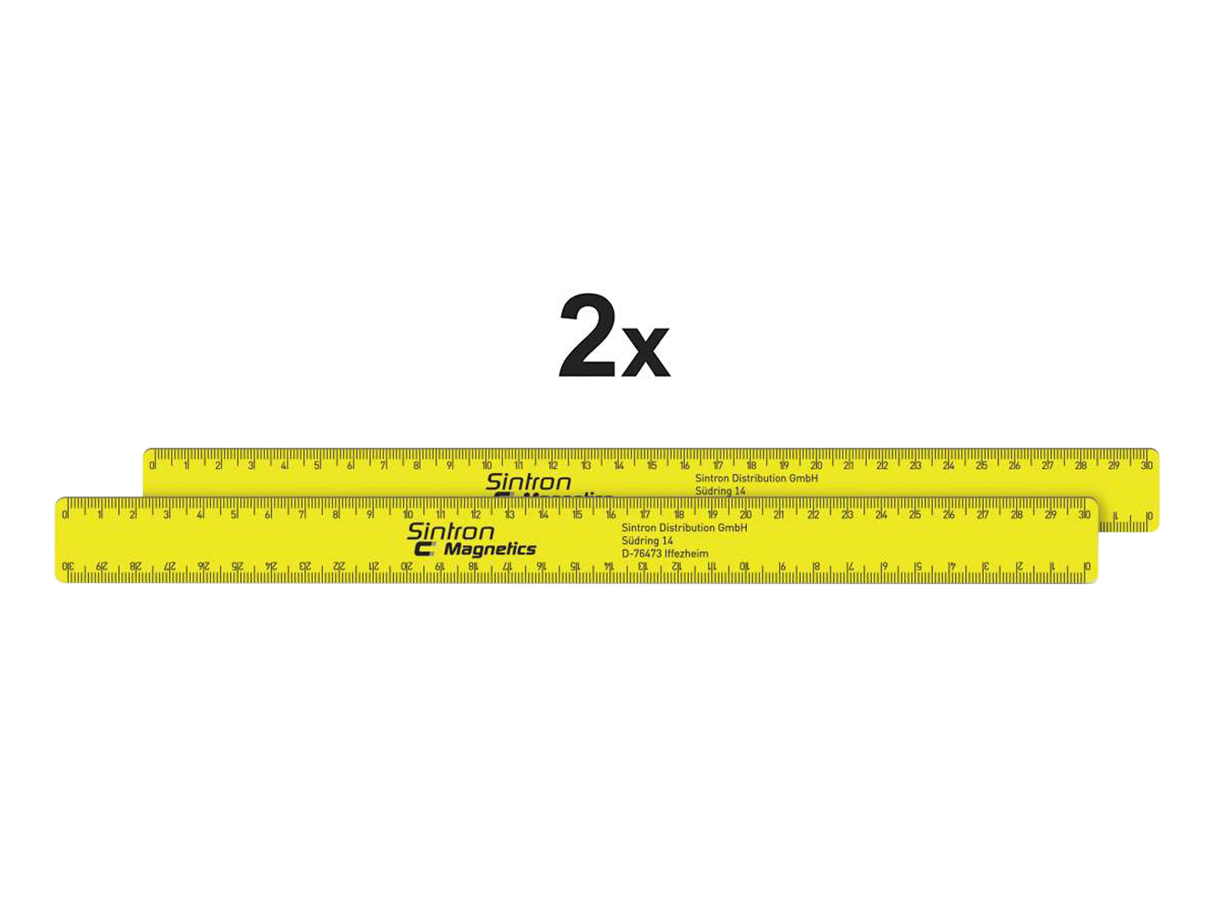 SINTRON Magnetlineal Magnetics 30 cm, 2 Stück SINTRON Magnetlineal Magnetics 30 cm, 2 Stück
