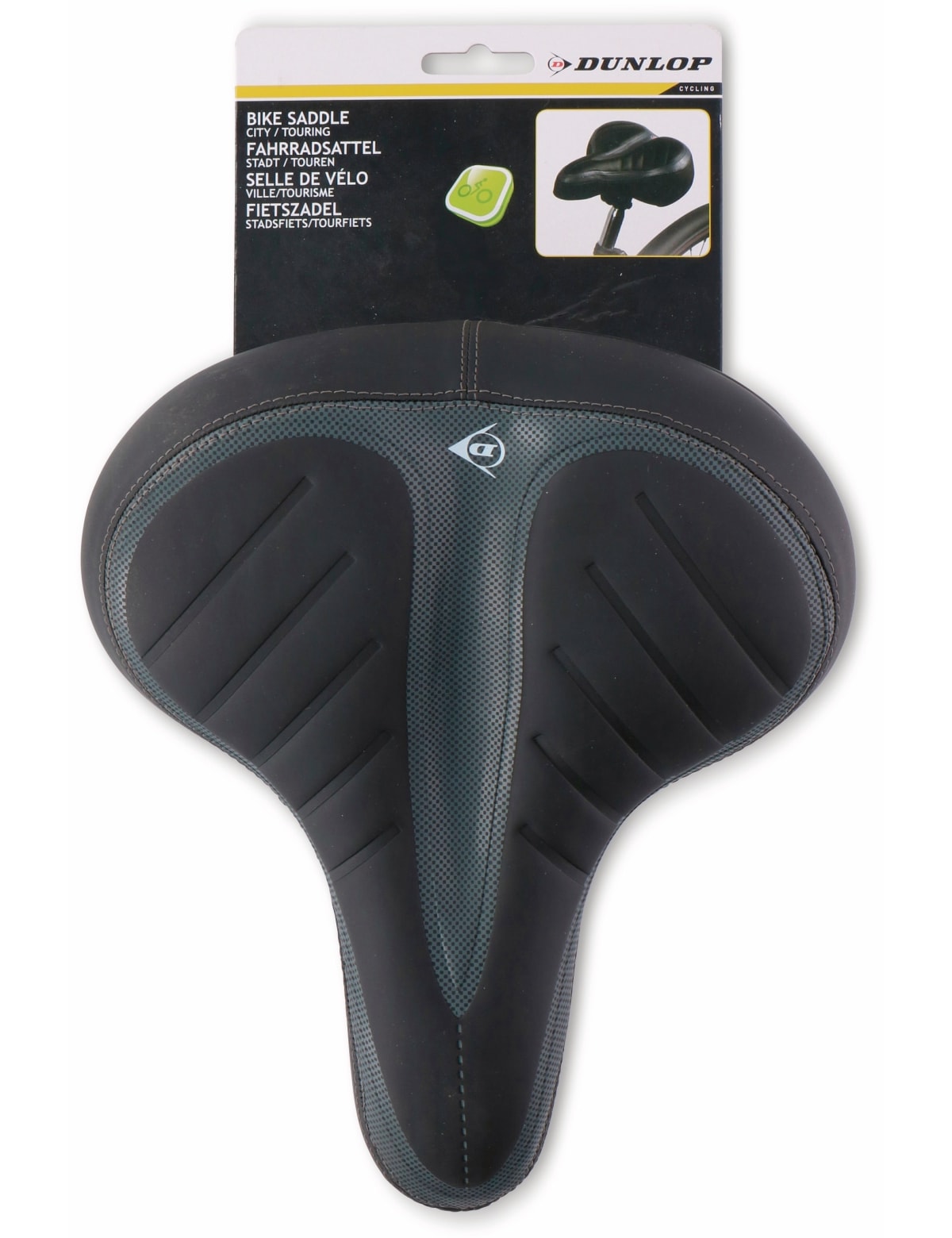 DUNLOP Fahrrad-Sattel 07682, City-/Touring-Fahrrad DUNLOP Fahrrad-Sattel 07682, City-/Touring-Fahrrad