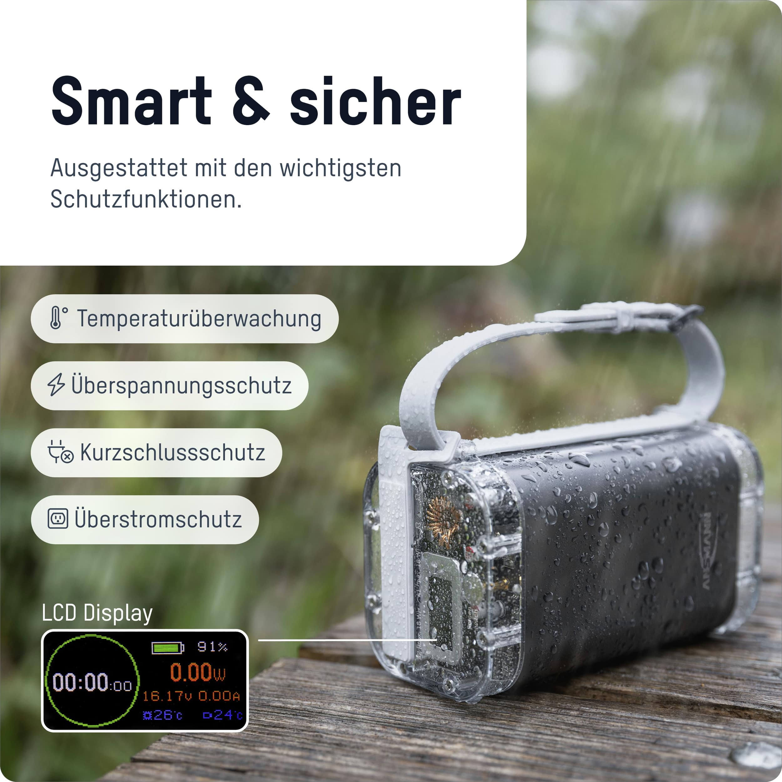 ANSMANN Powerbank PB4100, 40.000 mAh, 2x USB-A, 2x USB-C ANSMANN Powerbank PB4100, 40.000 mAh, 2x USB-A, 2x USB-C