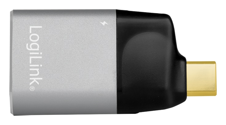 LOGILINK USB-C Adapter CUA0203, HDMI-A, 4K, Alu, schwarz/grau LOGILINK USB-C Adapter CUA0203, HDMI-A, 4K, Alu, schwarz/grau
