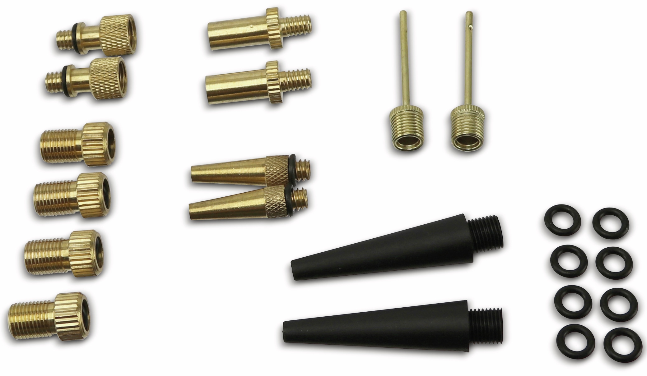 DUNLOP Fahrradventil-Adaptersatz, 14-teilig DUNLOP Fahrradventil-Adaptersatz, 14-teilig
