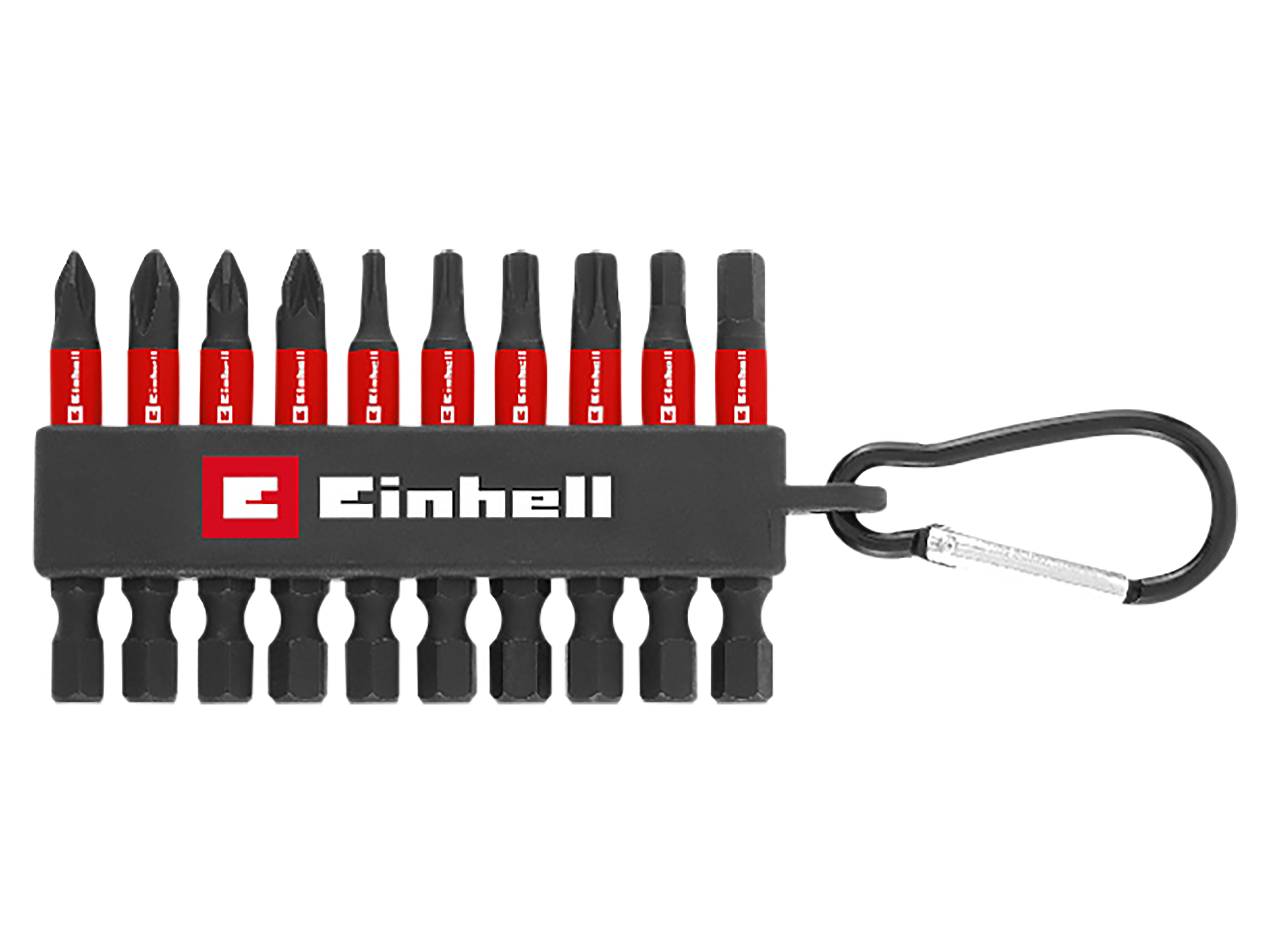 EINHELL Impact-Bit-Set, 118633, Karabiner, 10-teilig EINHELL Impact-Bit-Set, 118633, Karabiner, 10-teilig
