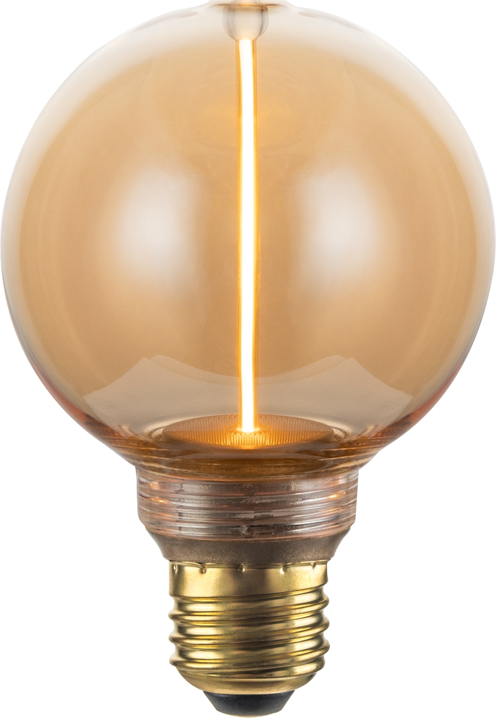 LUXULA LED-Filament-Lampe, Line Amber Globe, E27, 2W, 65lm, 1800K LUXULA LED-Filament-Lampe, Line Amber Globe, E27, 2W, 65lm, 1800K