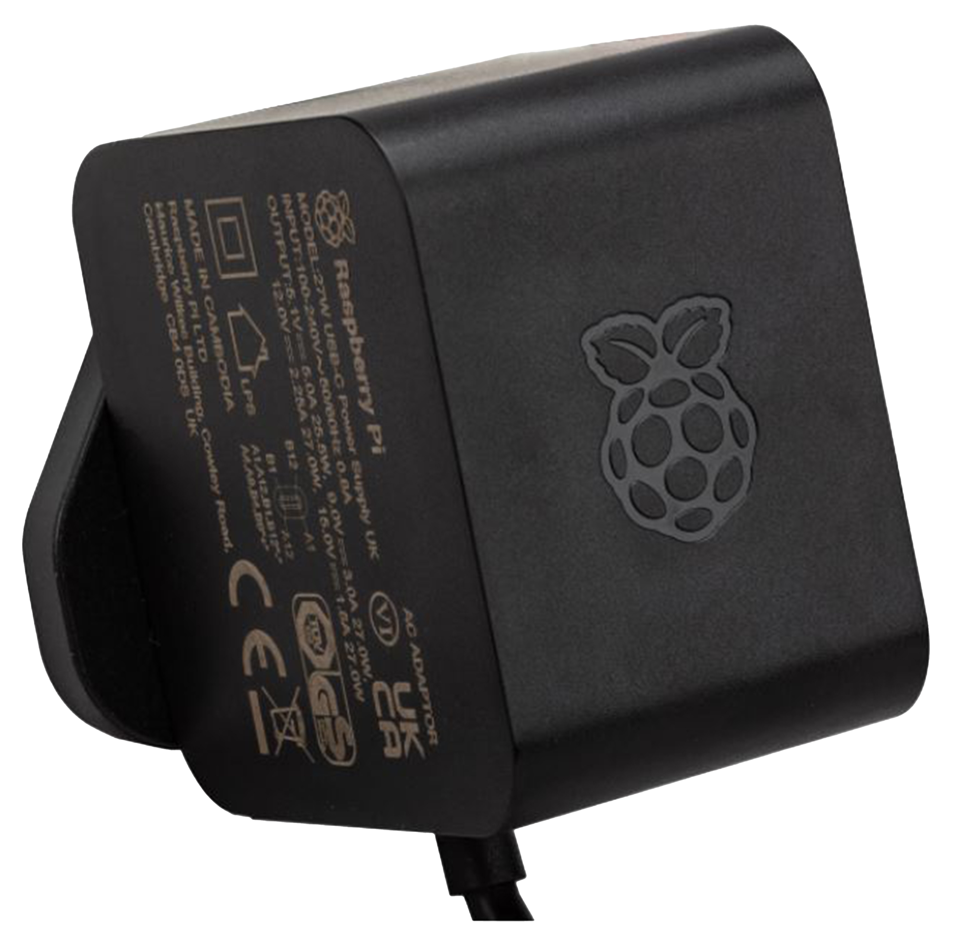 RASPBERRY PI Netzteil, USB-C, 27 W, schwarz RASPBERRY PI Netzteil, USB-C, 27 W, schwarz