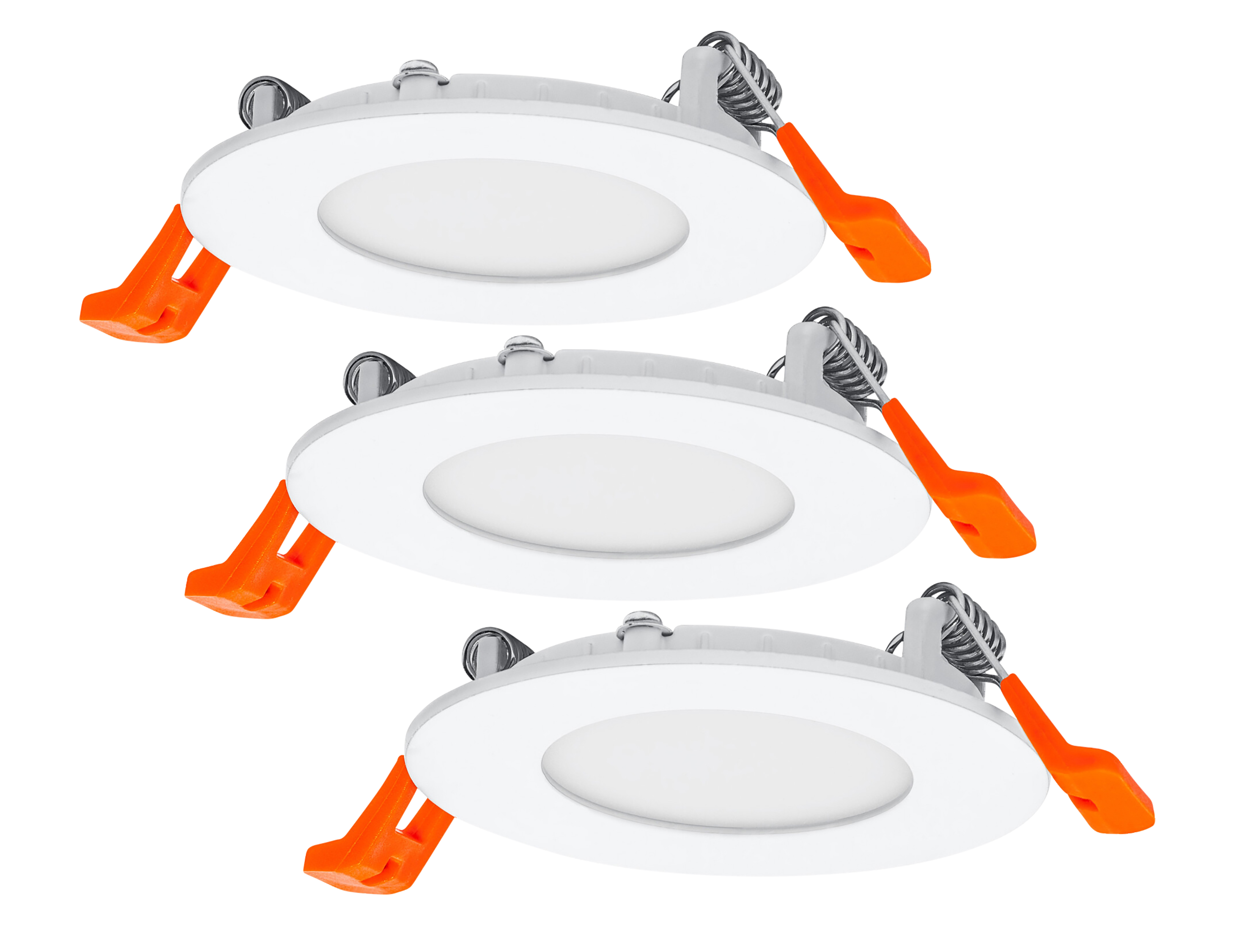 OSRAM LED-Einbauleuchte, ultra slim, 4,5W, 720 lm, 3000K, IP20, warmweiß, Ø 85 mm, 3 Stück OSRAM LED-Einbauleuchte, ultra slim, 4,5W, 720 lm, 3000K, IP20, warmweiß, Ø 85 mm, 3 Stück