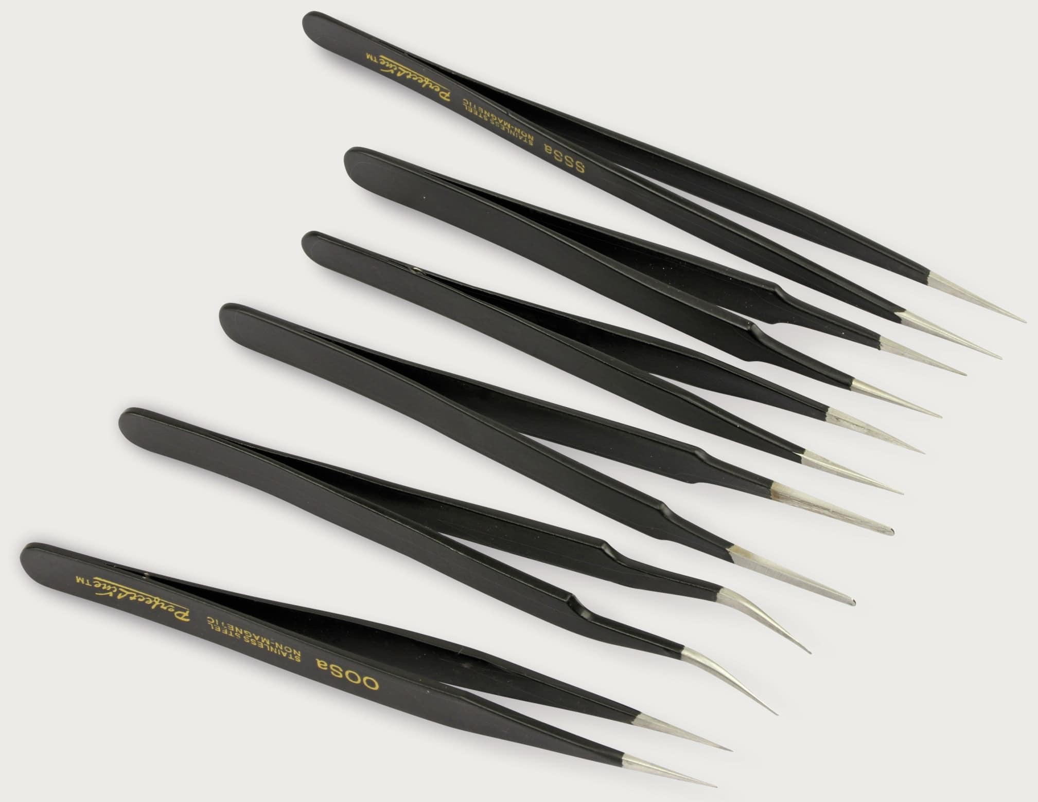 Präzisions-Pinzetten Set, 6 teilig Präzisions-Pinzetten Set, 6 teilig