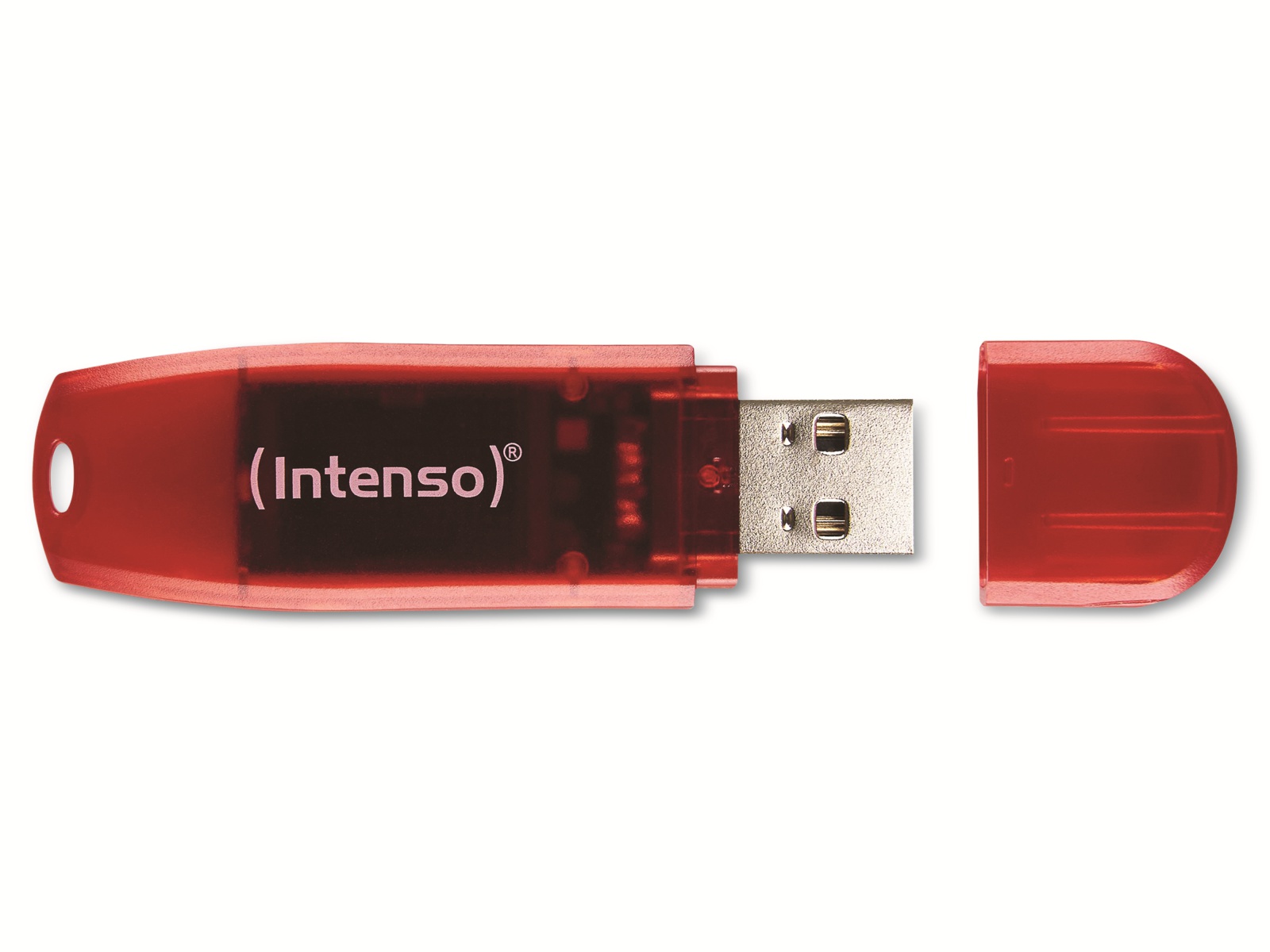 INTENSO USB-Stick Rainbow Line 3502491 USB 2.0 128GB rot/transparent INTENSO USB-Speicherstick Rainbow Line, 128 GB