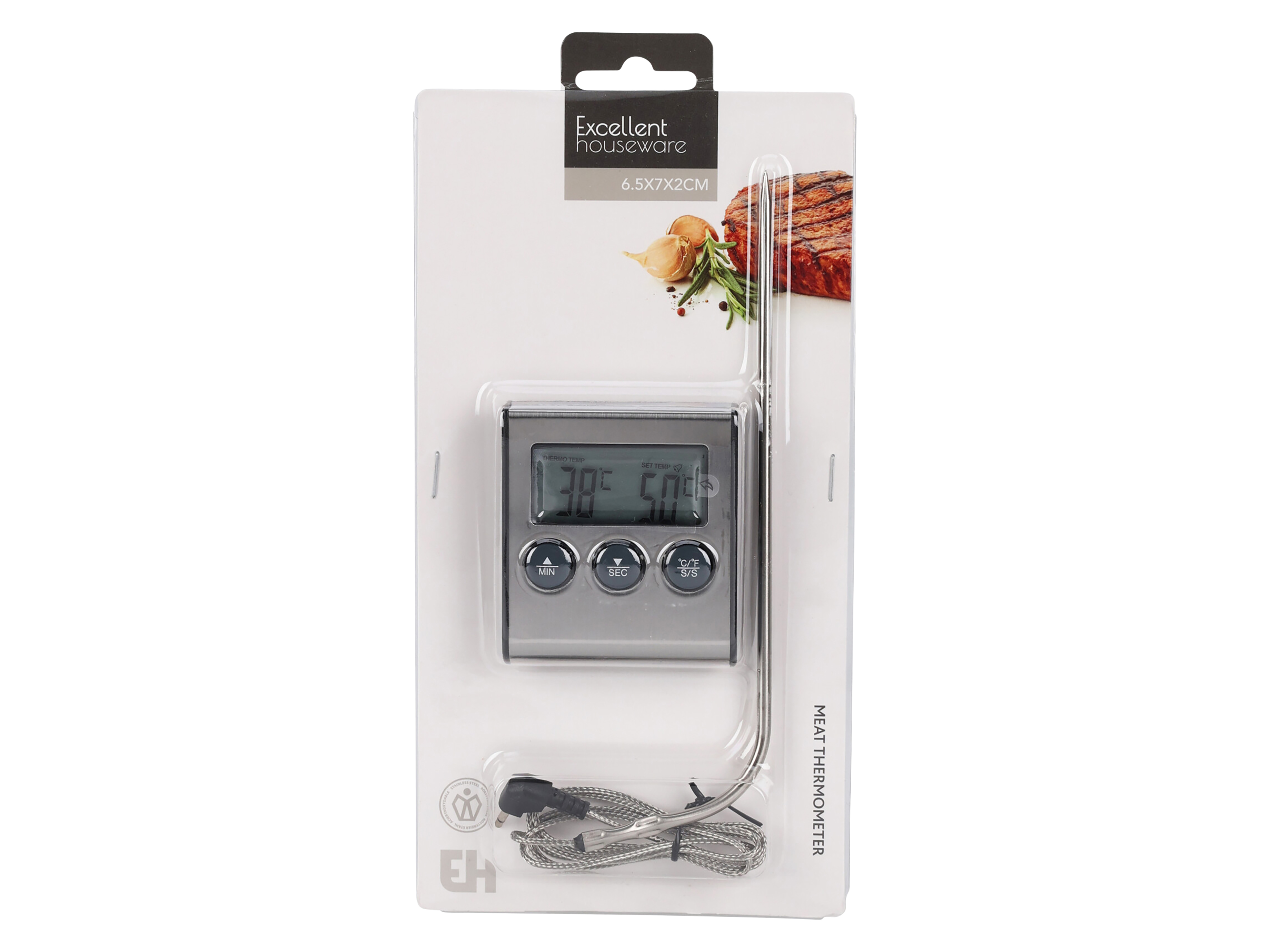 Digitales Grill-Thermometer mit Einstichsonde Digitales Grill-Thermometer mit Einstichsonde