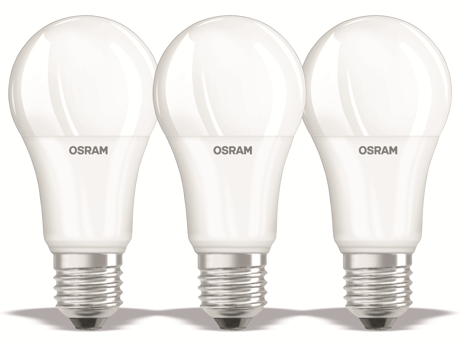 OSRAM LED-Lampe BASE E27, EEK: E, 13W, 1521 lm, 4000 K, 3 Stück OSRAM LED-Lampe BASE E27, EEK: F, 14W, 1521 lm, 4000 K, 3 Stück