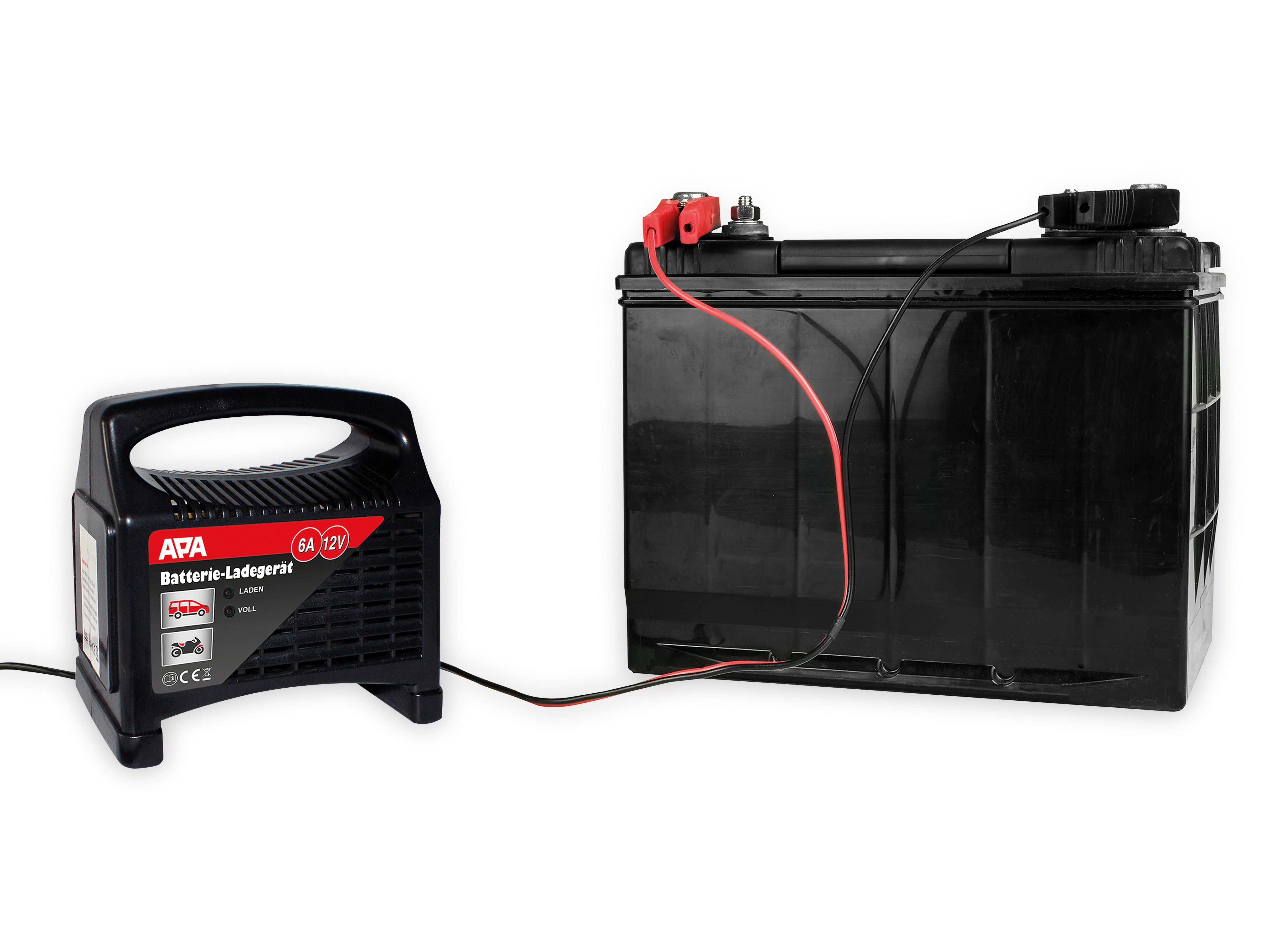 APA Batterie-Ladegerät, 16625, 12 V, 6 A APA Batterie-Ladegerät 16625, 12V, 6A