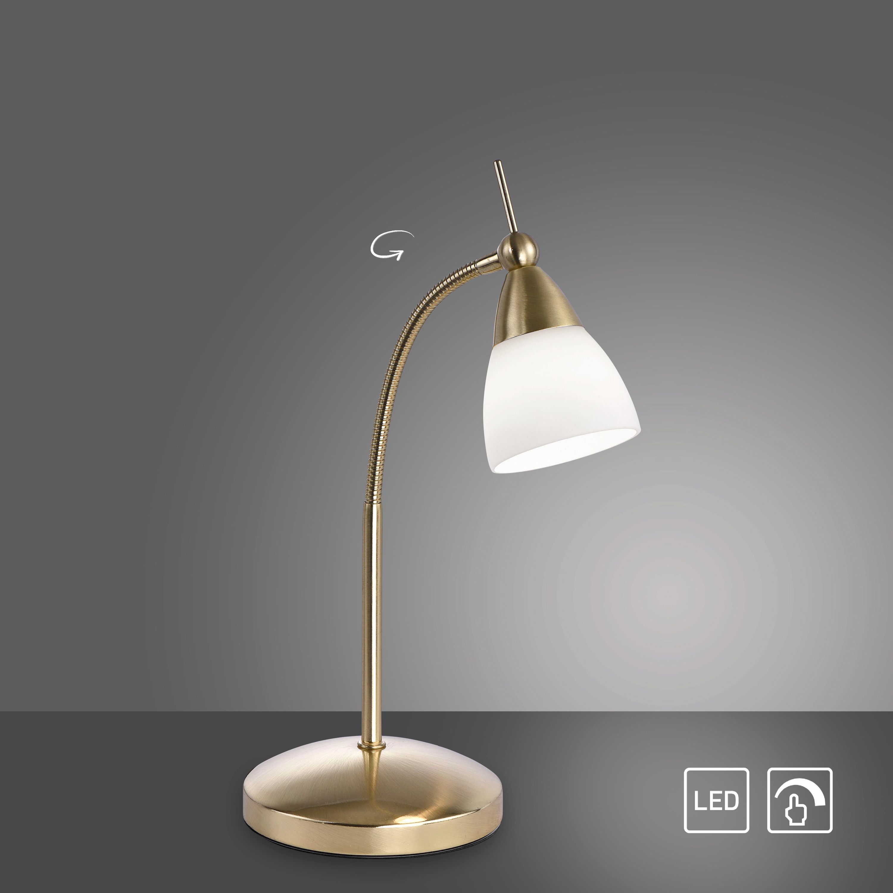 PAUL NEUHAUS LED-Tischleuchte 4001-60 messing-matt, 2,6 W, 265 lm, 3000 K PAUL NEUHAUS LED-Tischleuchte 4001-60 messing-matt, 2,6 W, 265 lm, 3000 K