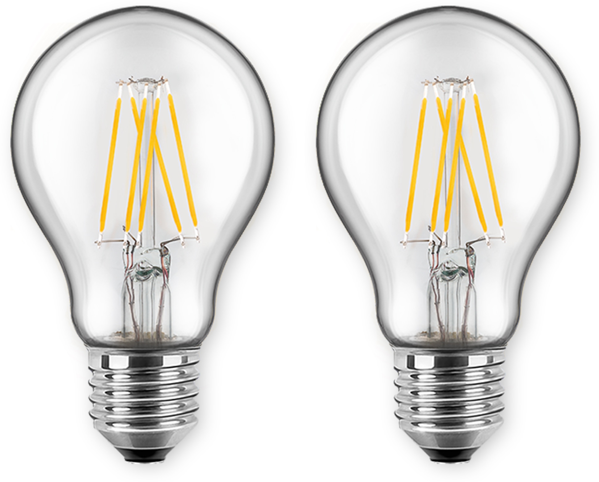 BLULAXA LED-Lampe A60 Filament, E27, EEK:E, 7 W, 810 lm, 2700 K, 2 Stück BLULAXA LED-Lampe A60 Filament, E27, EEK:E, 7 W, 810 lm, 2700 K, 2 Stück