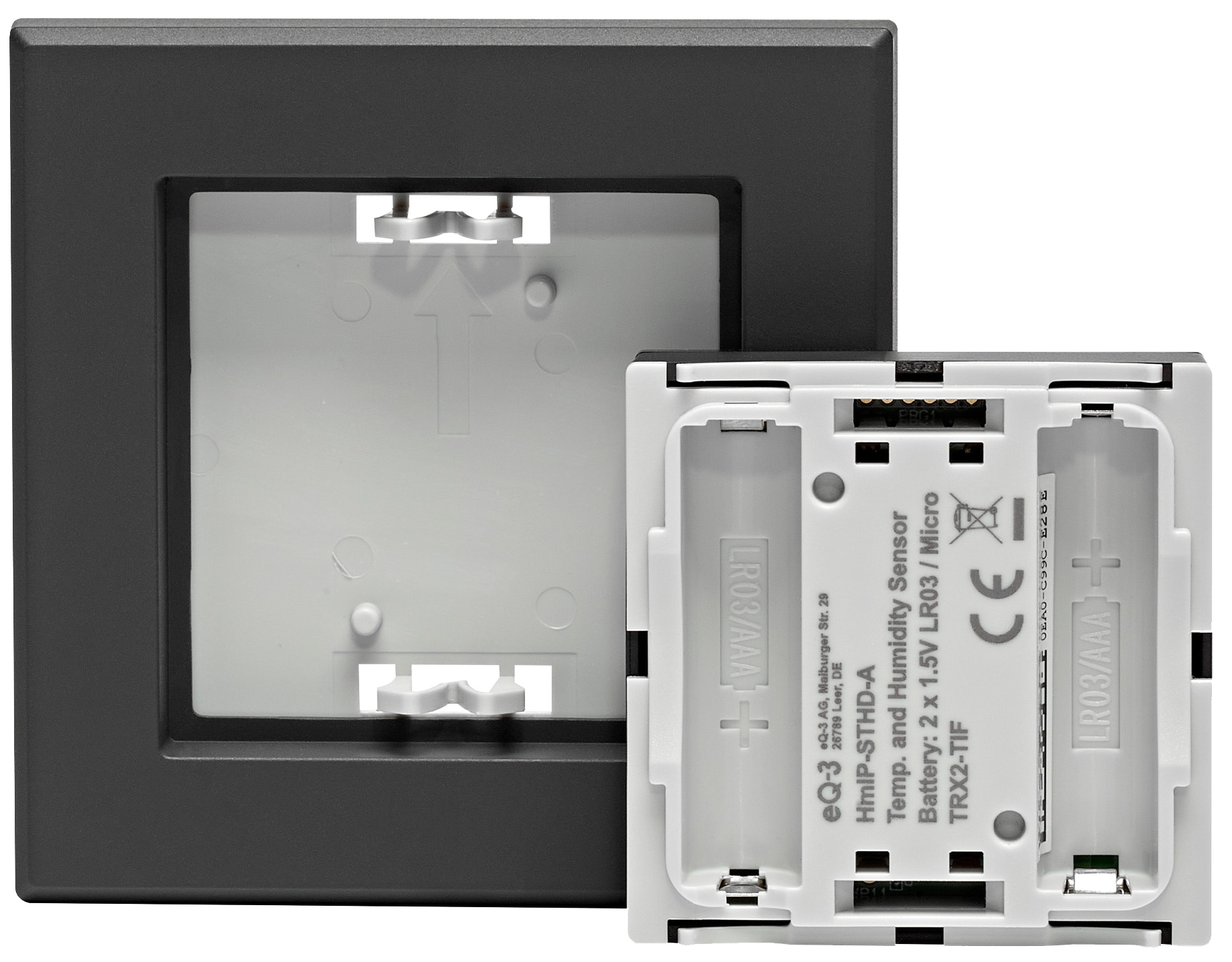 HOMEMATIC IP Temperatur und Luftfeuchtigkeitssensor mit Display-innen HOMEMATIC IP Temperatur und Luftfeuchtigkeitssensor mit Display-innen