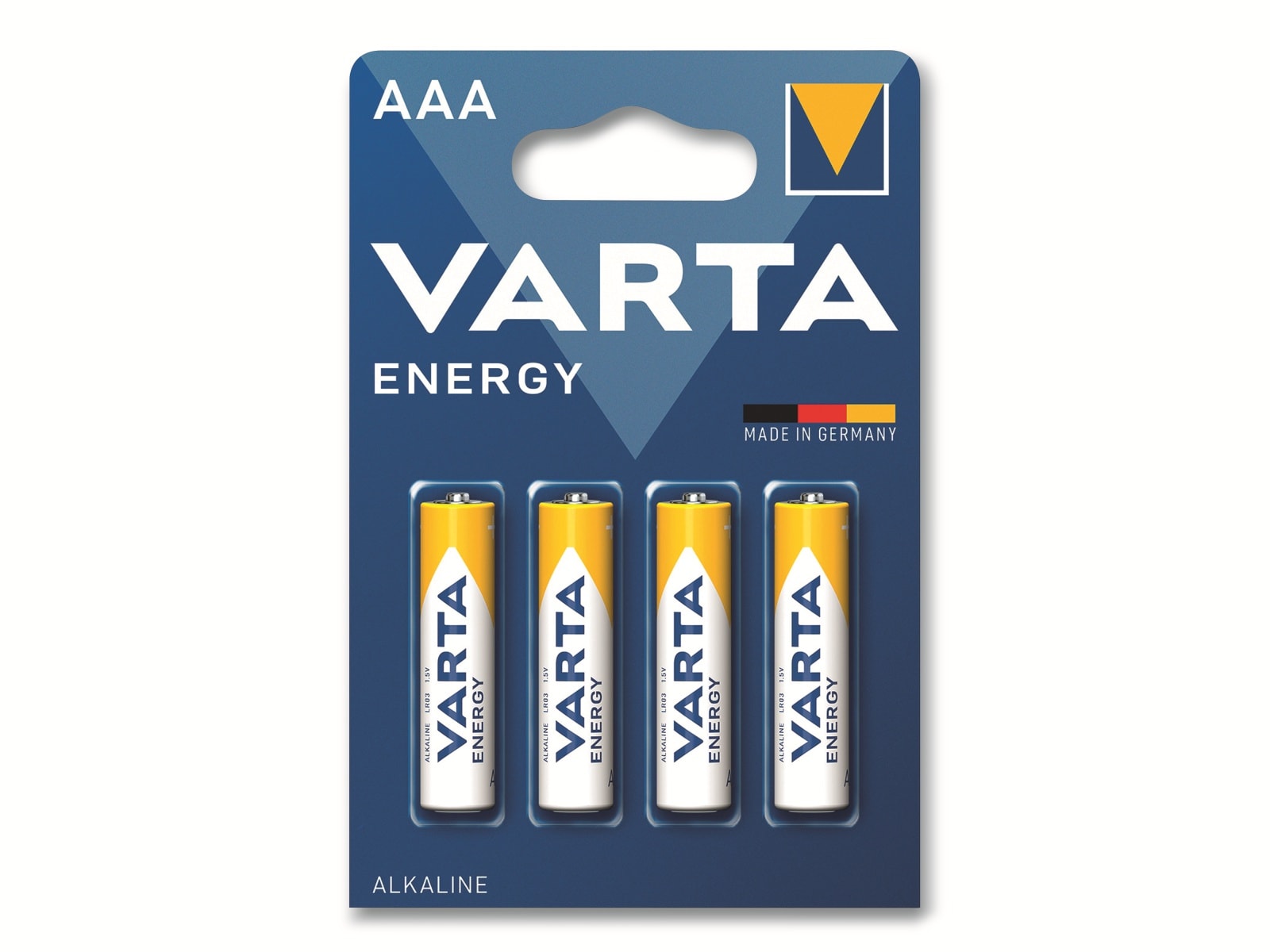 VARTA Batterie Alkaline, Micro, AAA, LR03, 1.5V, Energy, 4 Stück VARTA Batterie Alkaline, Micro, AAA, LR03, 1.5V, Energy, 4 Stück