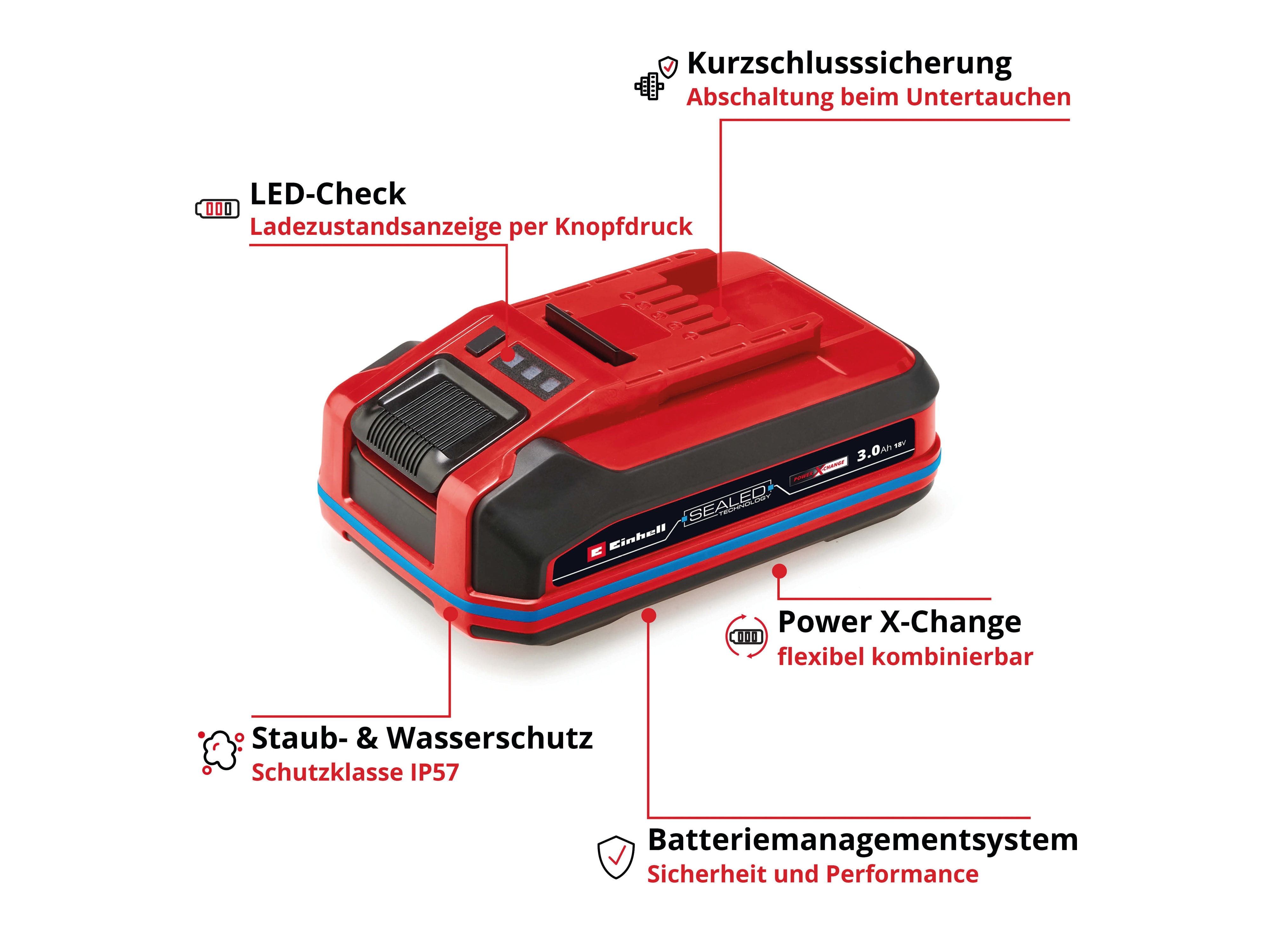 EINHELL Akku 18 V 3,0 Ah SEALED PXC Plus EINHELL Akku 18 V 3,0 Ah SEALED PXC Plus